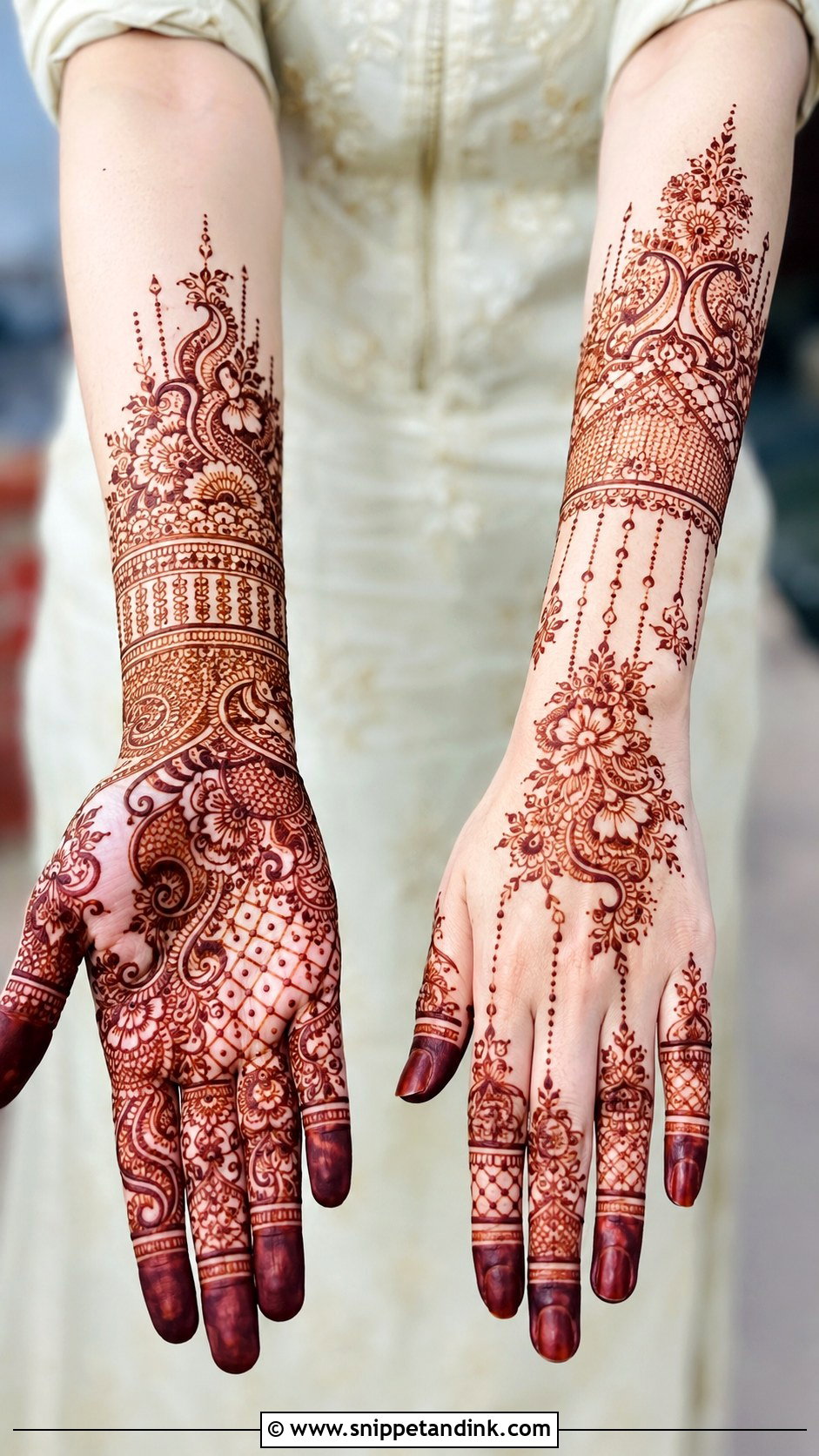 Bridal Mehndi Design For Fair Skin - Snippet and Ink - 35 Bridal Mehndi Designs
