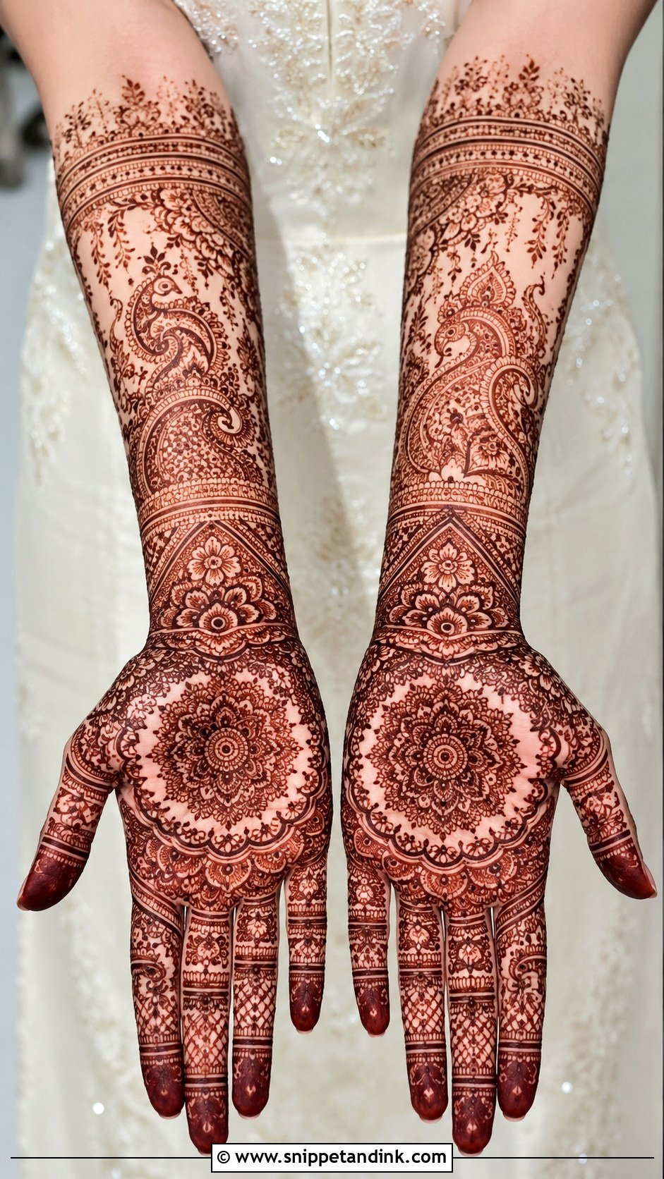 Bridal Mehndi Design For Fair Skin - Snippet and Ink - 30 Bridal Mehndi Design Ideas
