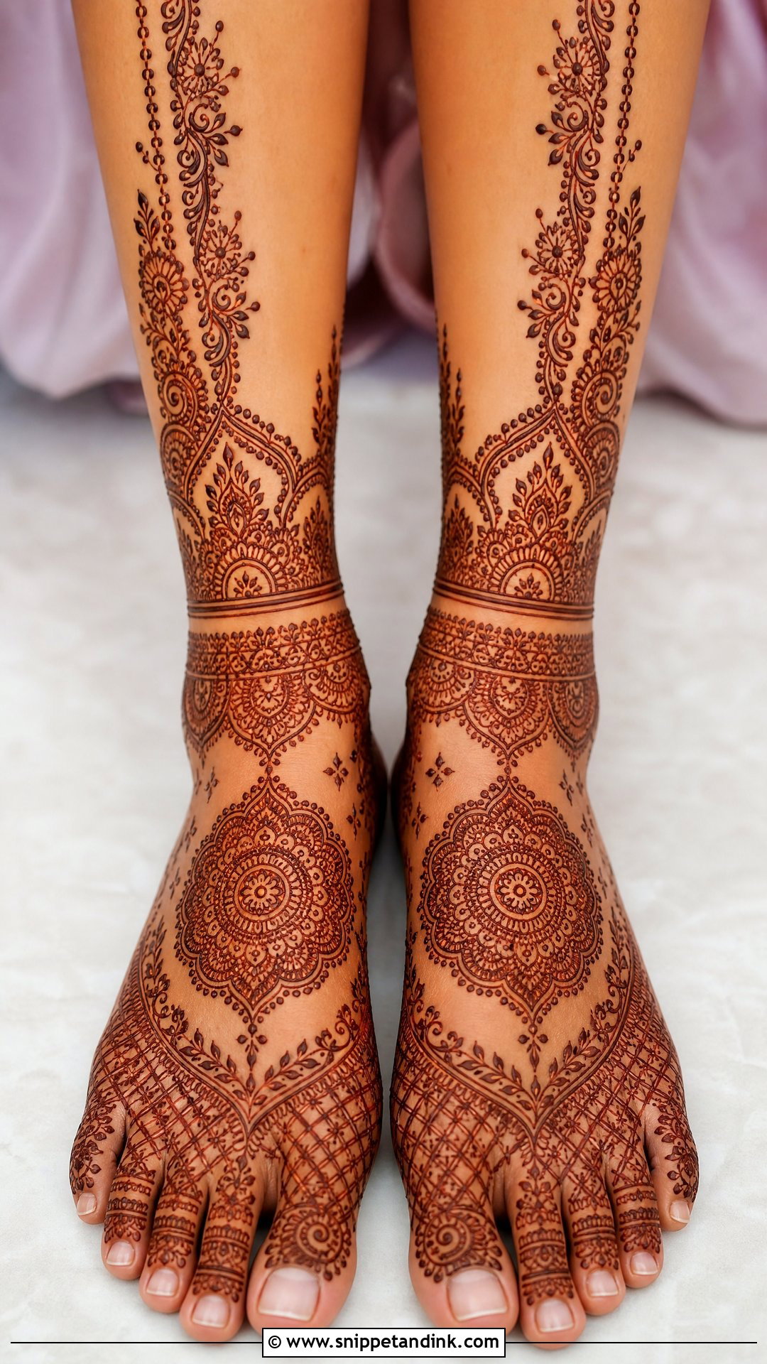 Bridal Mehndi Design For Feet - Snippet and Ink - 20 Bridal Mehndi Art Designs