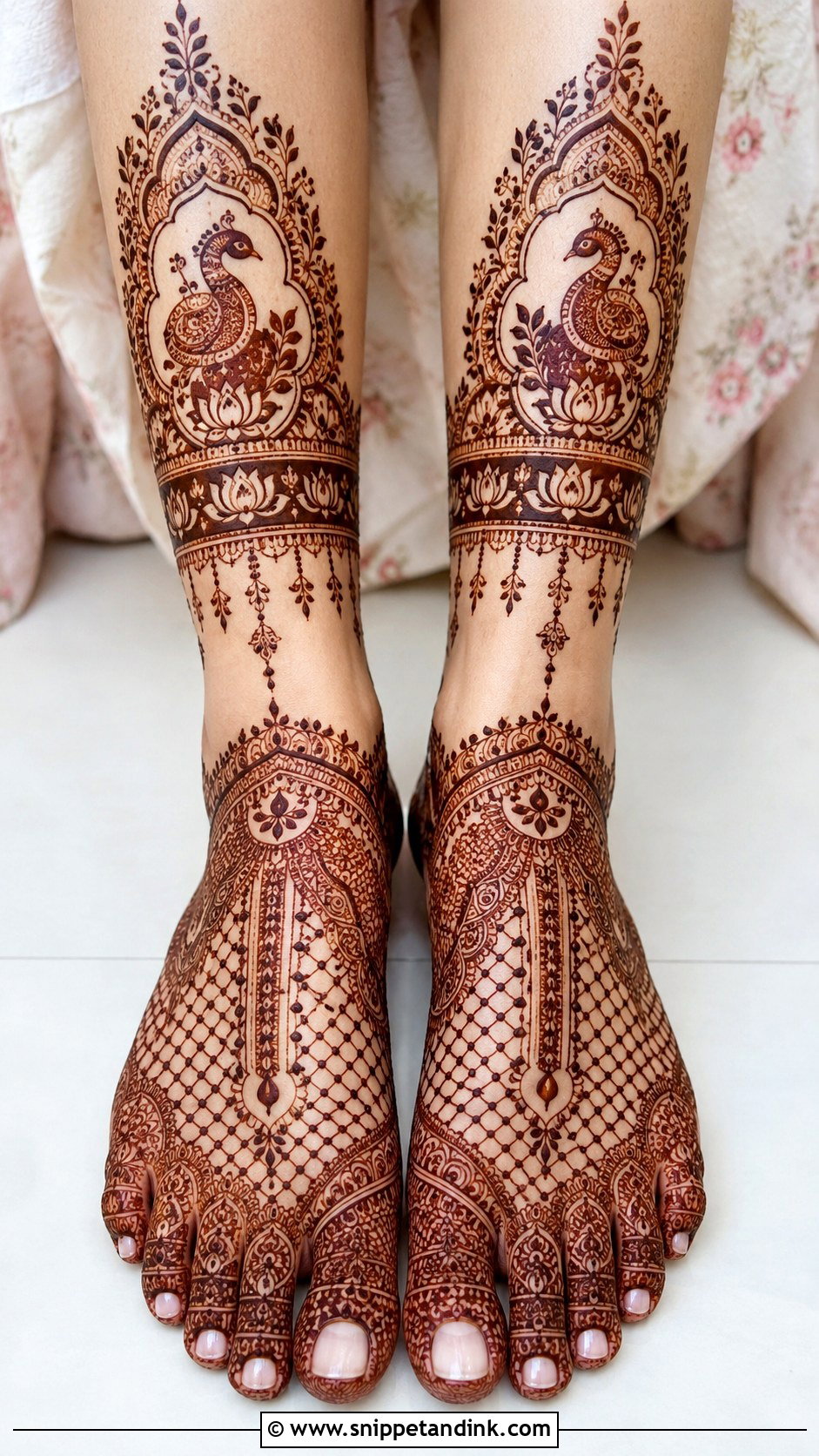 Bridal Mehndi Design For Legs - Snippet and Ink - 30 Bridal Mehndi Design Ideas