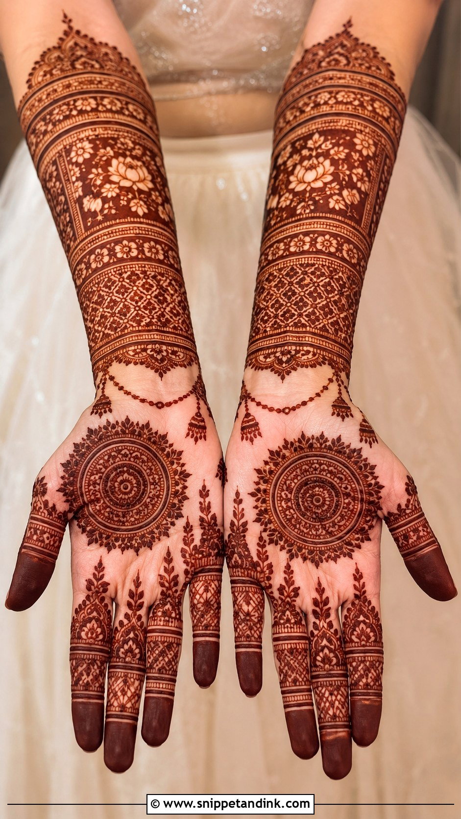 Bridal Mehndi Design For Long Fingers - Snippet and Ink - 30 Bridal Mehndi Design Ideas