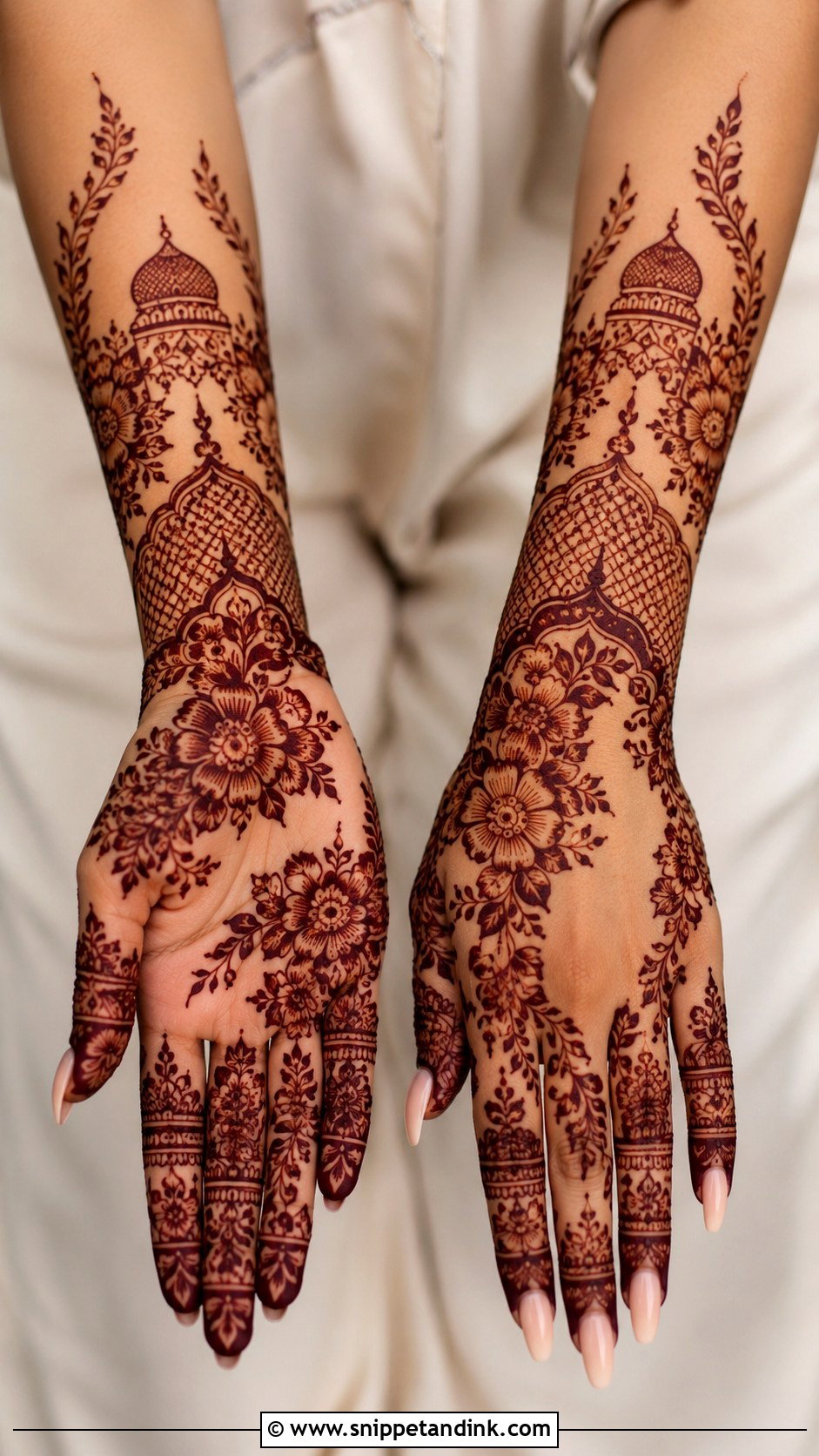 Bridal Mehndi Design For Nikah - Snippet and Ink - 35 Bridal Mehndi Designs