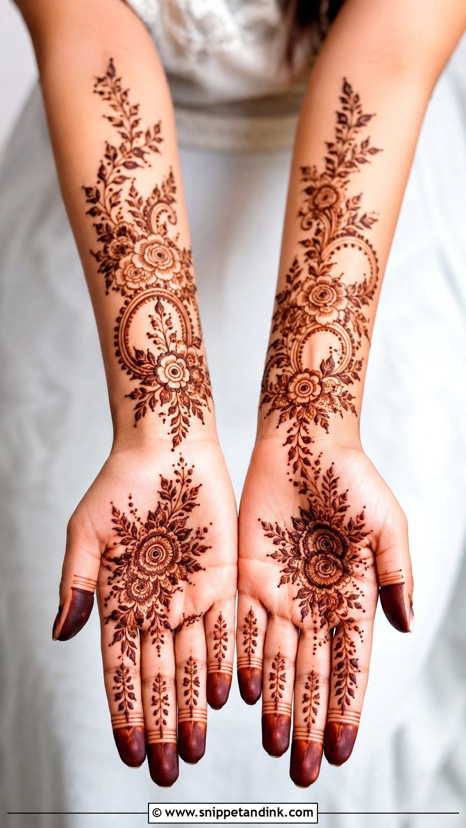 Bridal Mehndi Design For Short Fingers - Snippet and Ink - 30 Bridal Mehndi Design Ideas