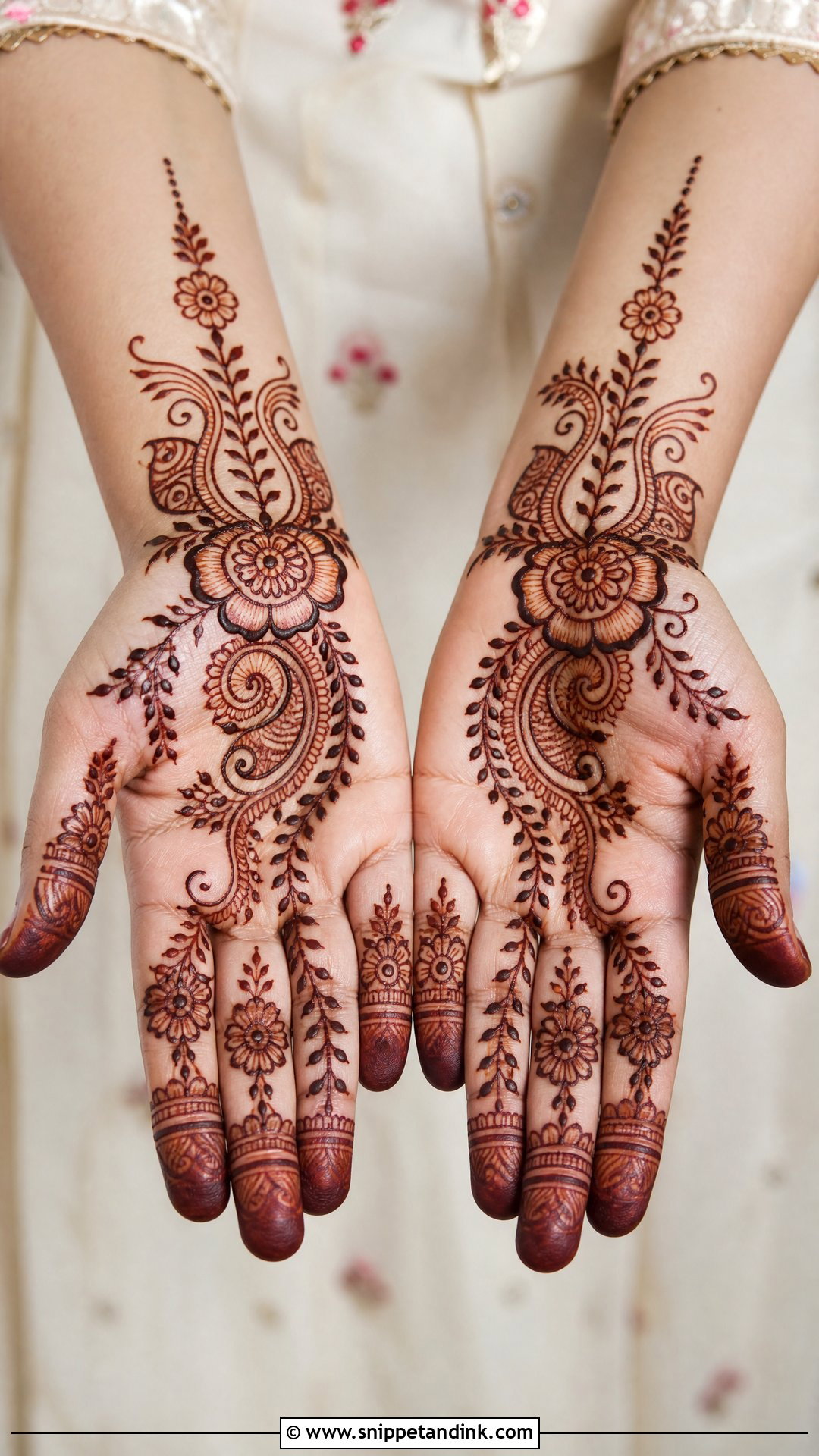 Bridal Mehndi Design For Short Hands - Snippet and Ink - 20 Normal Bridal Mehndi Designs