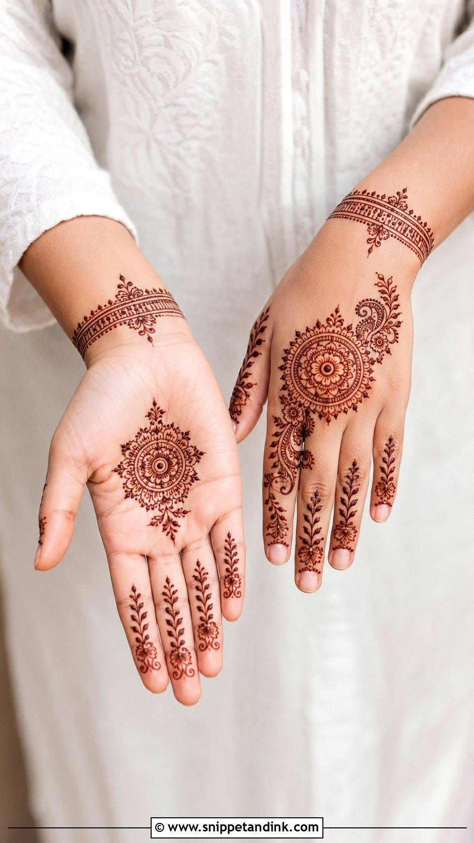 Bridal Mehndi Design For Small Hands - Snippet and Ink - 35 Latest Bridal Mehndi Designs