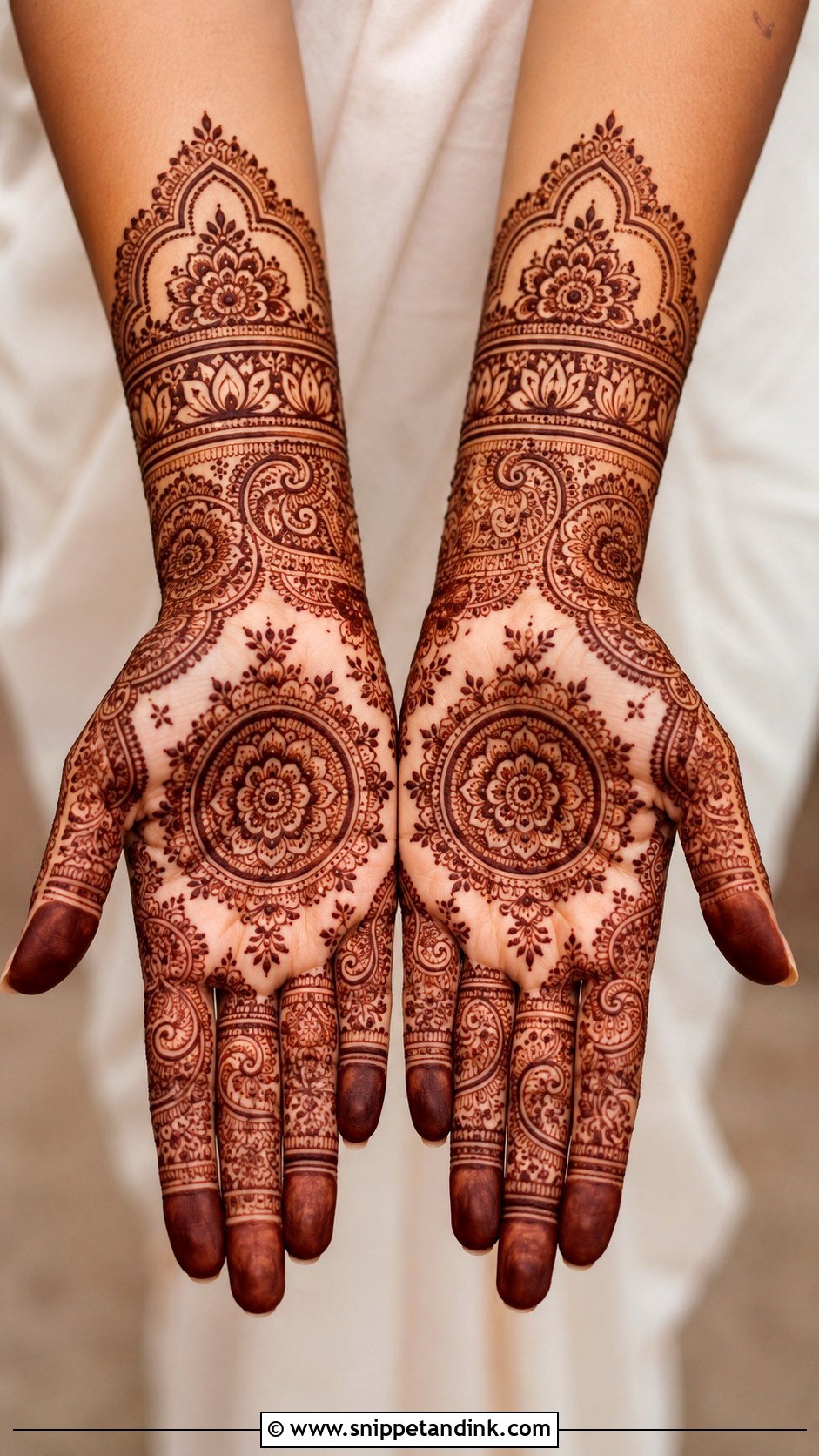 Bridal Mehndi Design Front Hand - Snippet and Ink - 30 Bridal Wedding Mehendi Designs