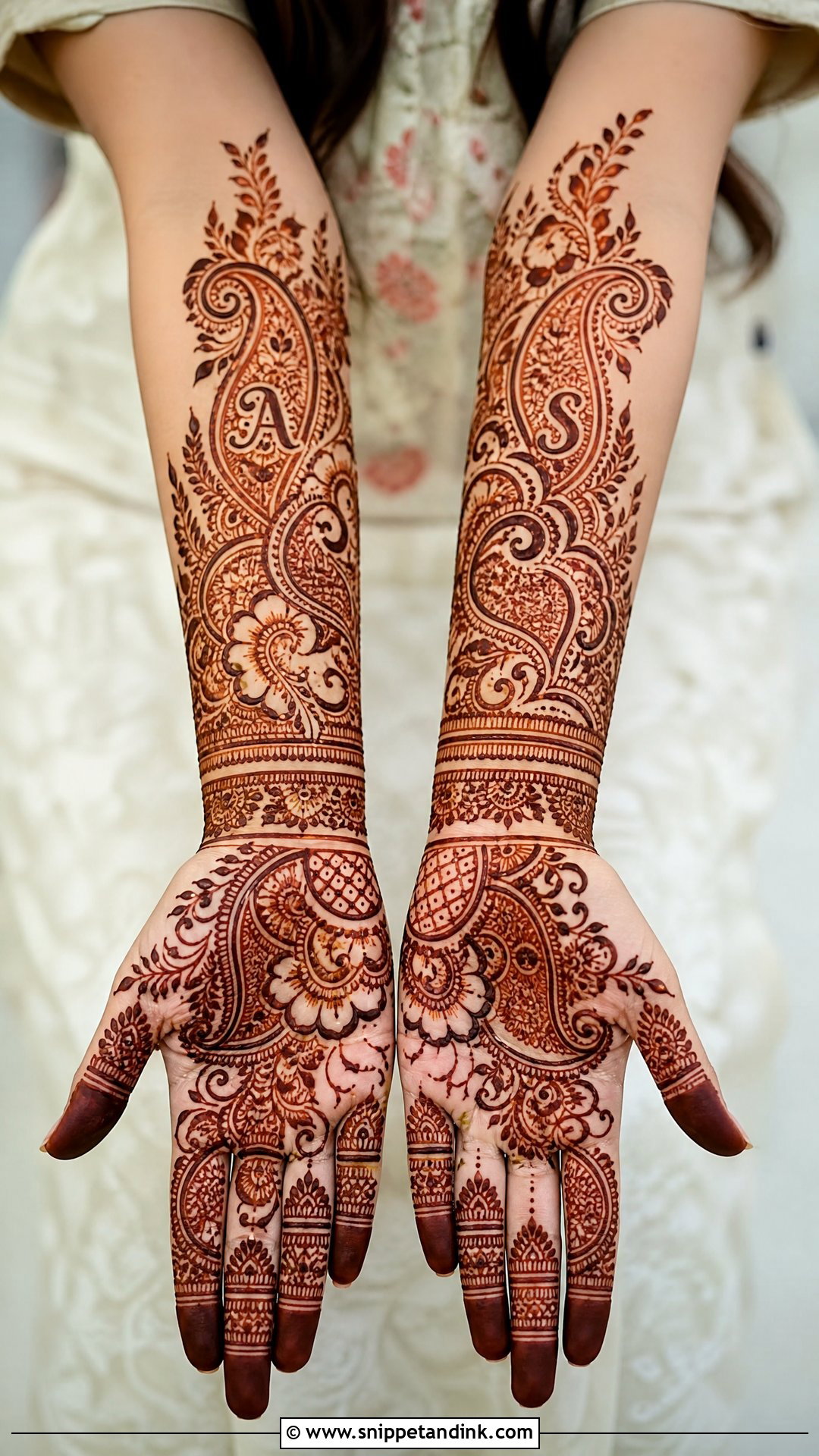 Bridal Mehndi Design With Hidden Name - Snippet and Ink - 20 Bridal Mehndi Designs Figures