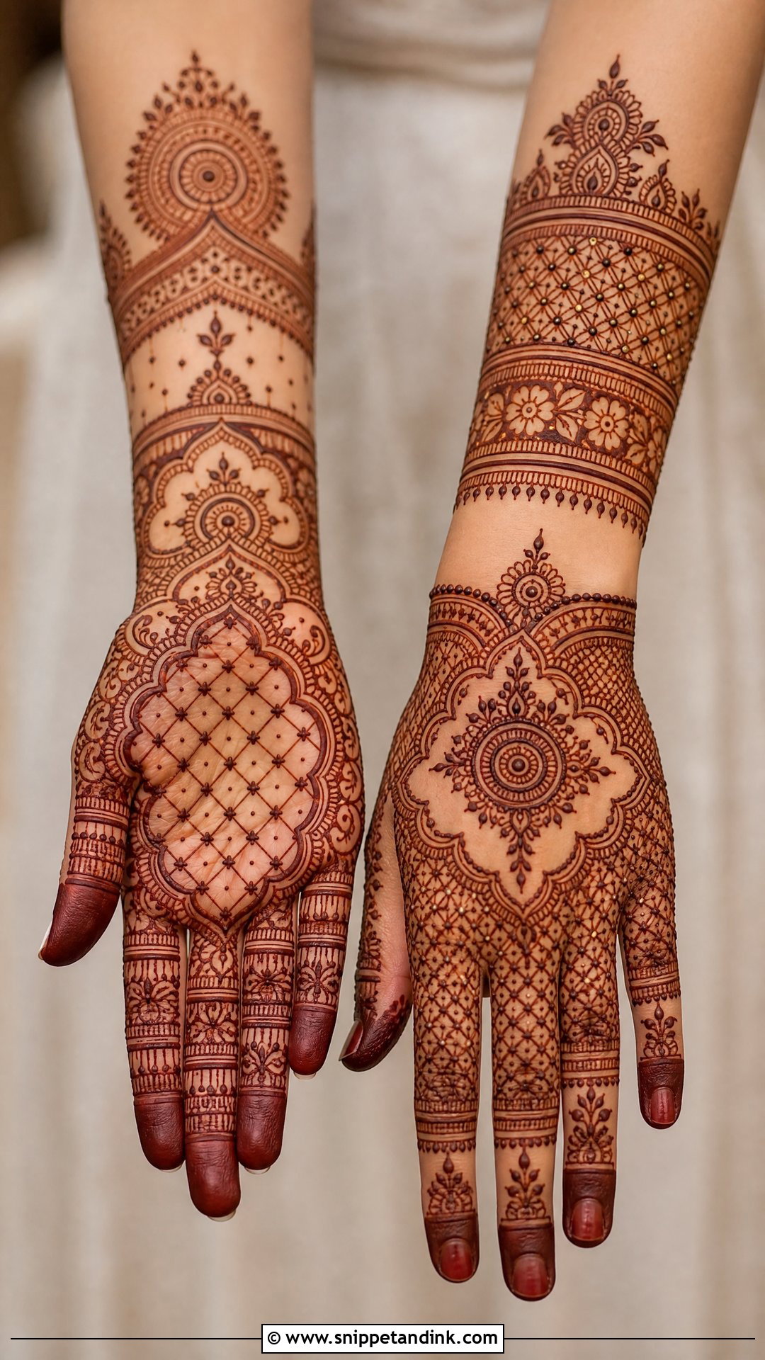 Bridal Mehndi Design With Jaali Pattern - Snippet and Ink - 20 Modern Bridal Mehndi Designs