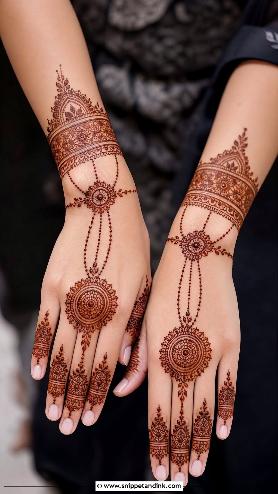 Bridal Mehndi Design With Jewelry Pattern - Snippet and Ink - 20 Modern Bridal Mehndi Designs