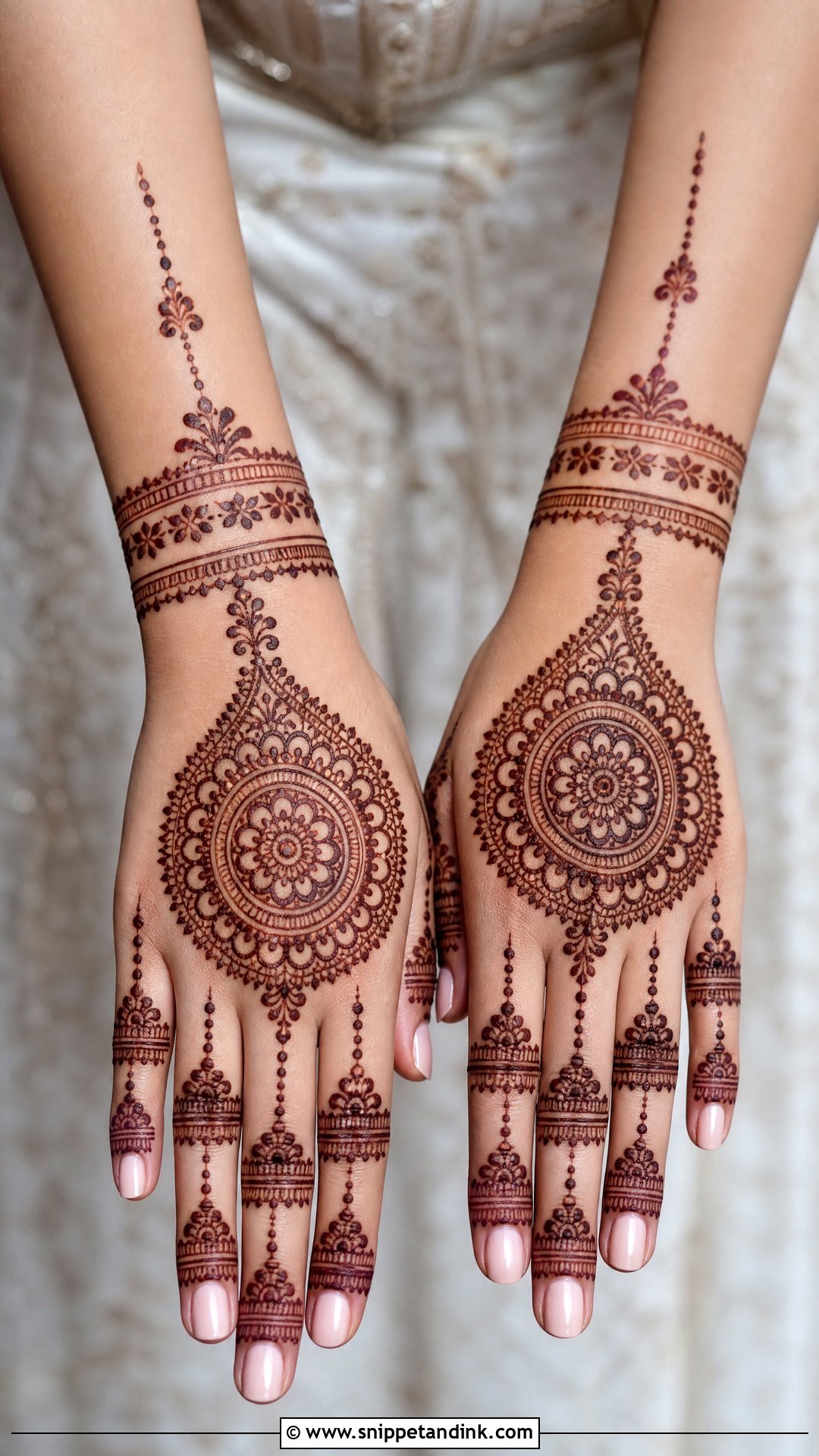 Bridal Mehndi Design With Mandala - Snippet and Ink - 20 Normal Bridal Mehndi Designs