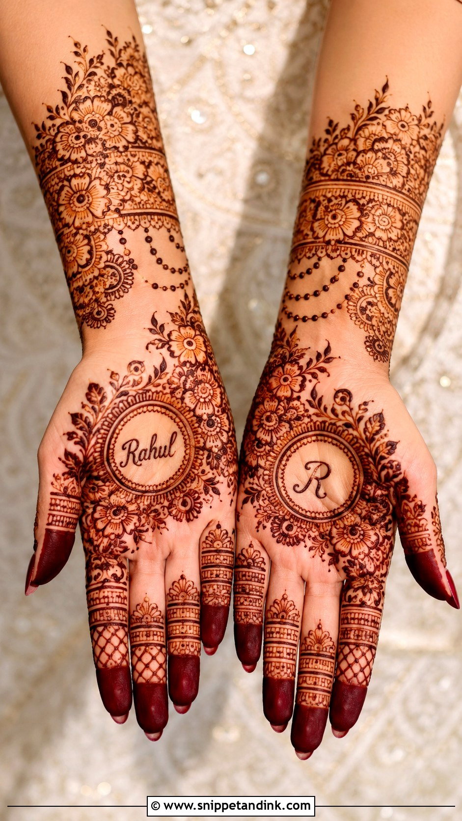 Bridal Mehndi Design With Name - Snippet and Ink - 35 Latest Bridal Mehndi Designs Weddings