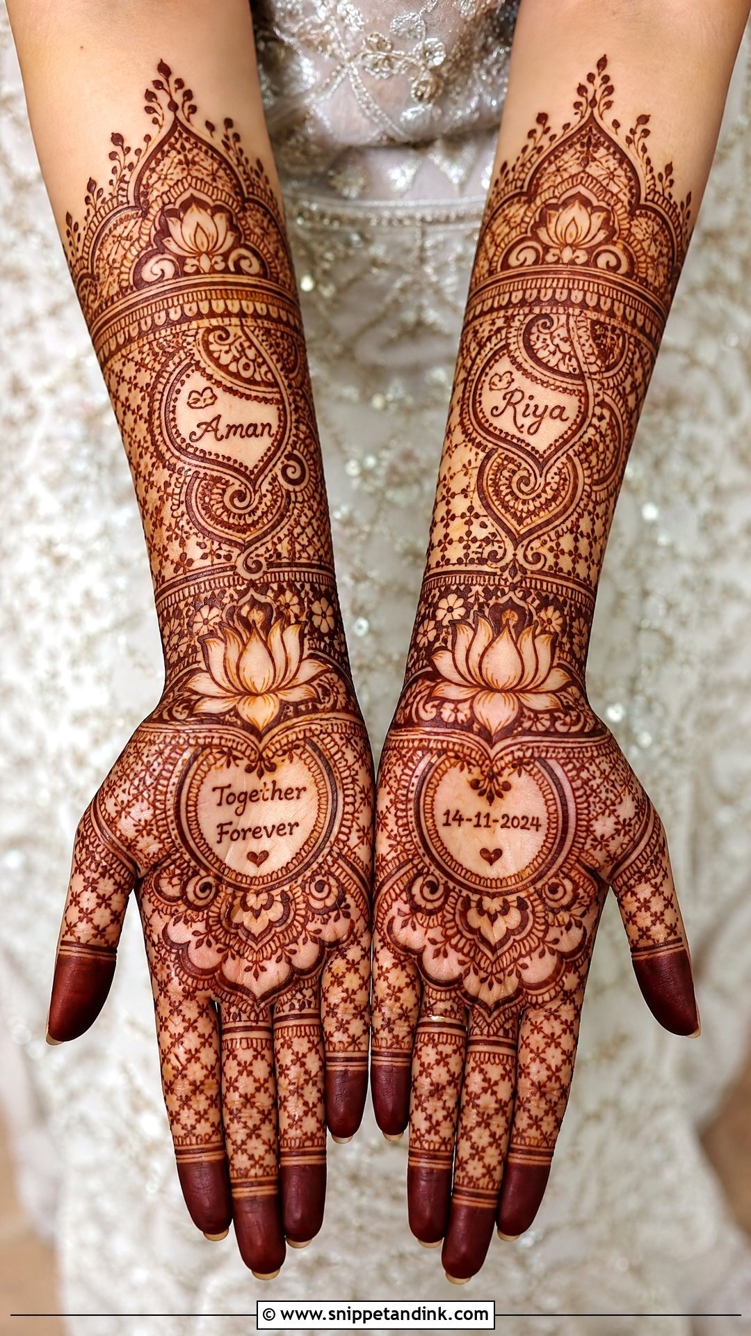Bridal Mehndi Design With Name - Snippet and Ink - 20 Indian Mehandi Design for Bridal Ideas