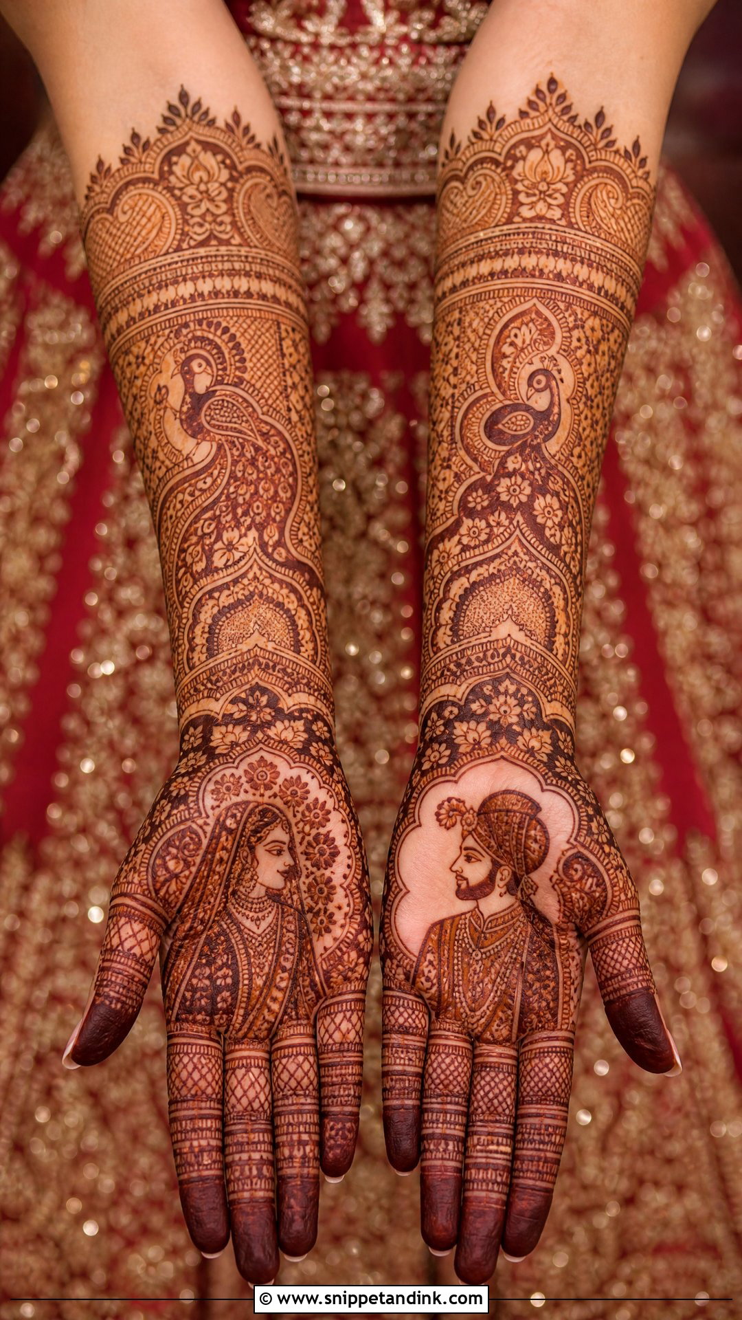 Bridal Mehndi Lehnga Design - Snippet and Ink - 25 Mehndi Lehnga Designs
