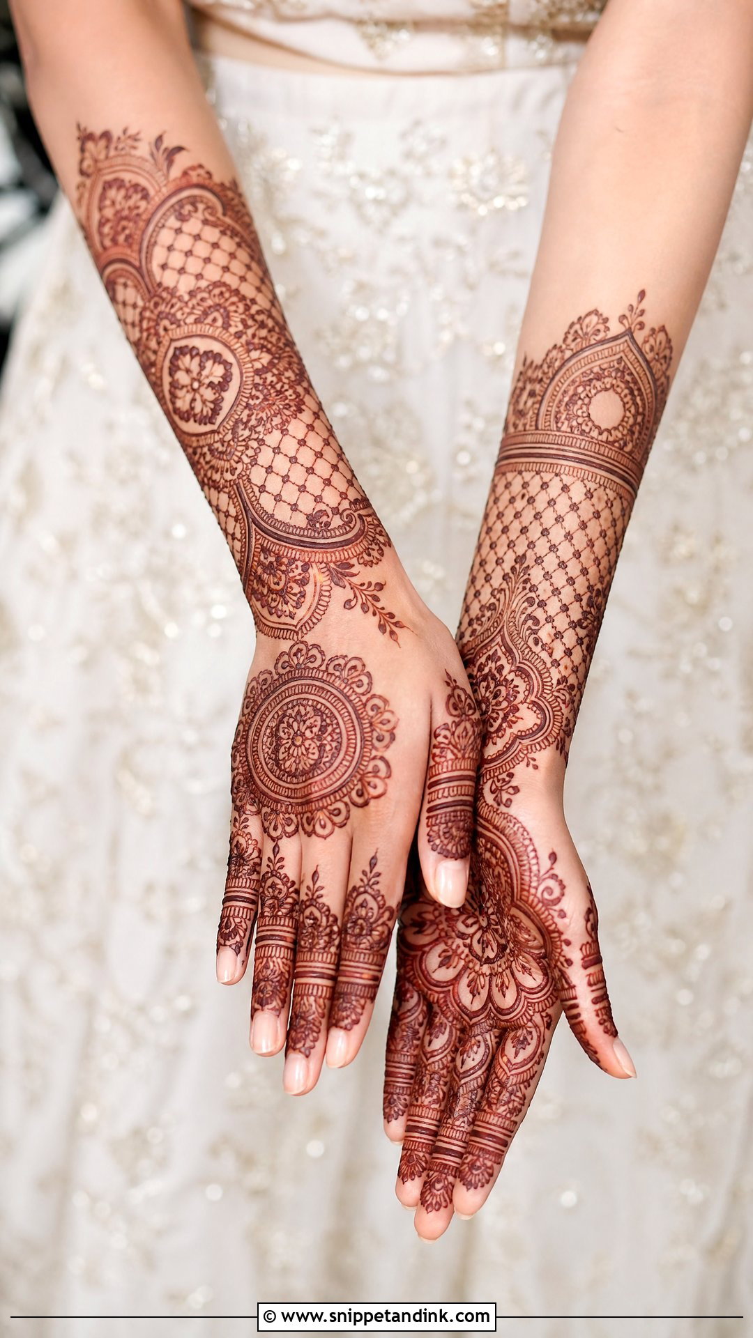 Bridal Mehndi With Jaali Design - Snippet and Ink - 30 Bridal Hands Mehndi Designs