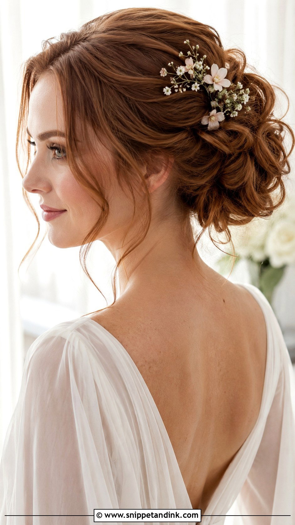 Bridal Messy Bun - Snippet and Ink - 20 Hairdo for Bride Ideas