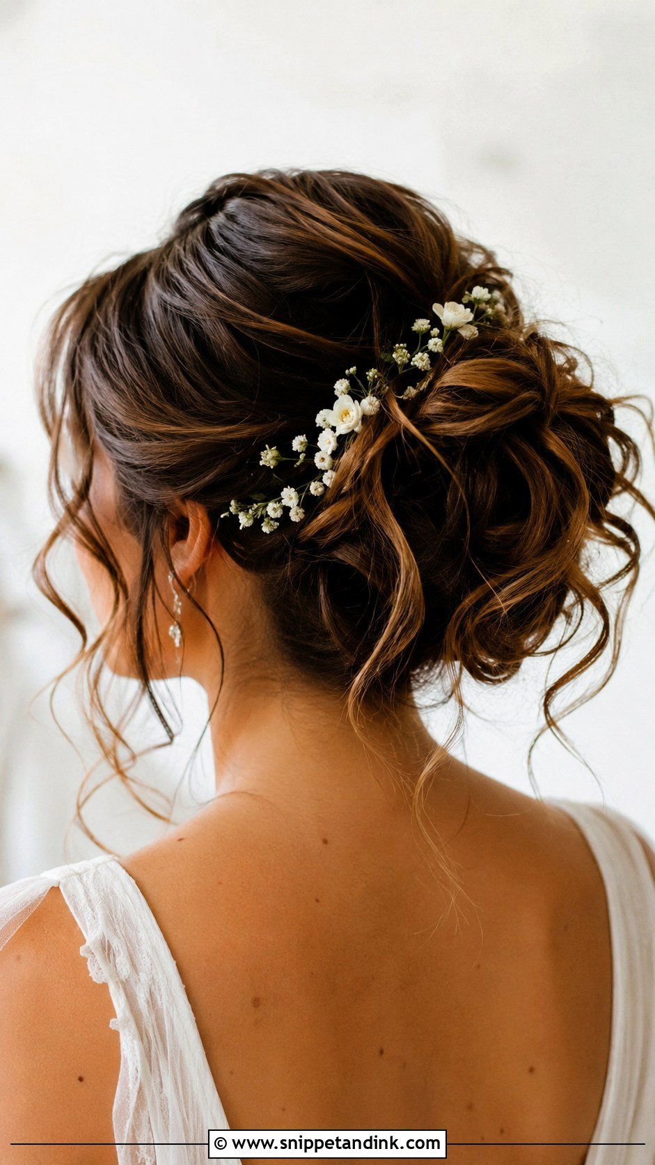 Bridal Messy Bun For Round Face - Snippet and Ink - 20 Bridal Hair Styles for Round Face