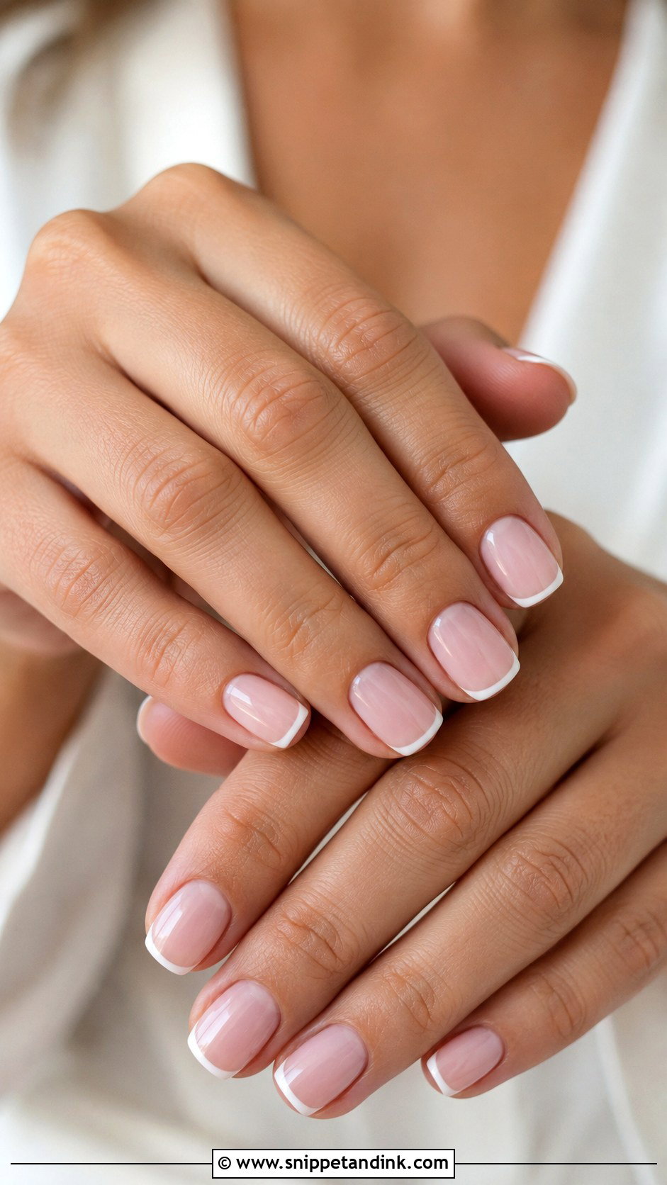 Bridal Micro French Nails - Snippet and Ink - 20 Bridal Nail Set Ideas