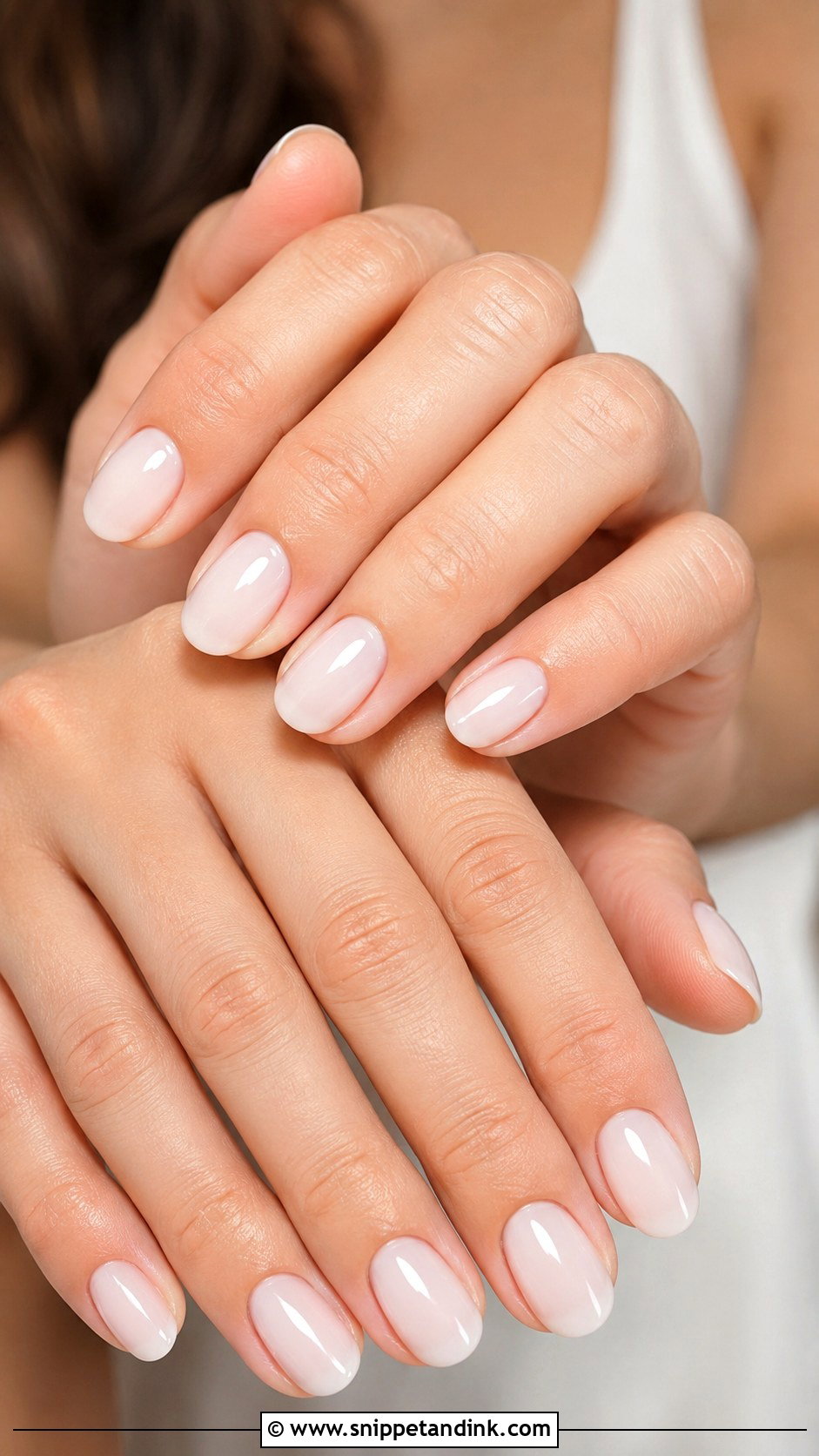 Bridal Milky White Nails - Snippet and Ink - 20 Bridal Nail Set Ideas