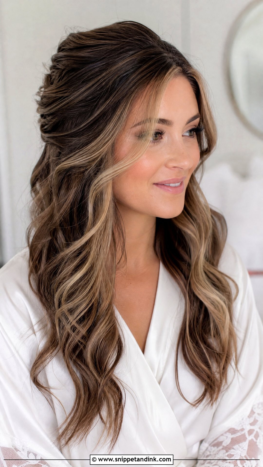 Bridal Money Piece Hair Color - Snippet and Ink - 15 Bridal Hair Colour Ideas