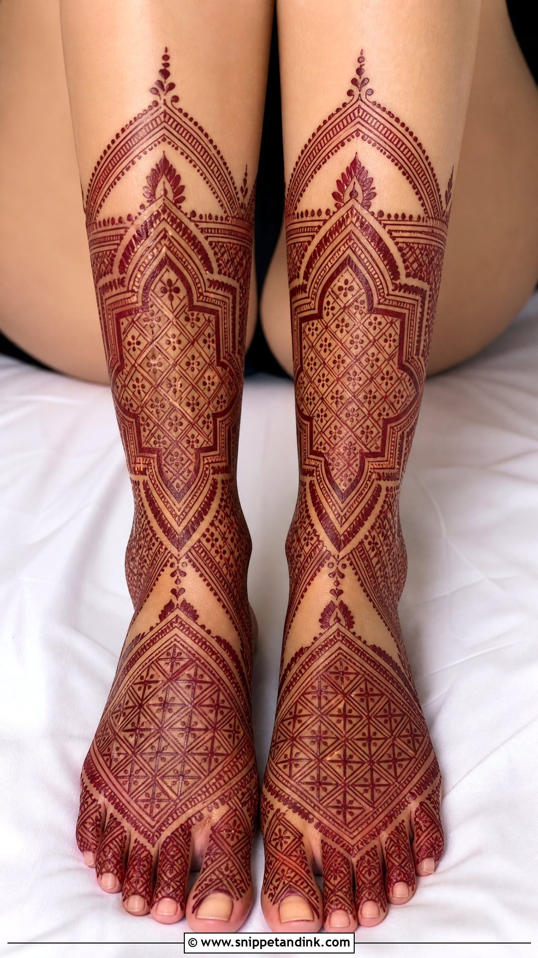 Bridal Moroccan Leg Mehndi Design - Snippet and Ink - 30 Bridal Legs Mehndi Design Ideas