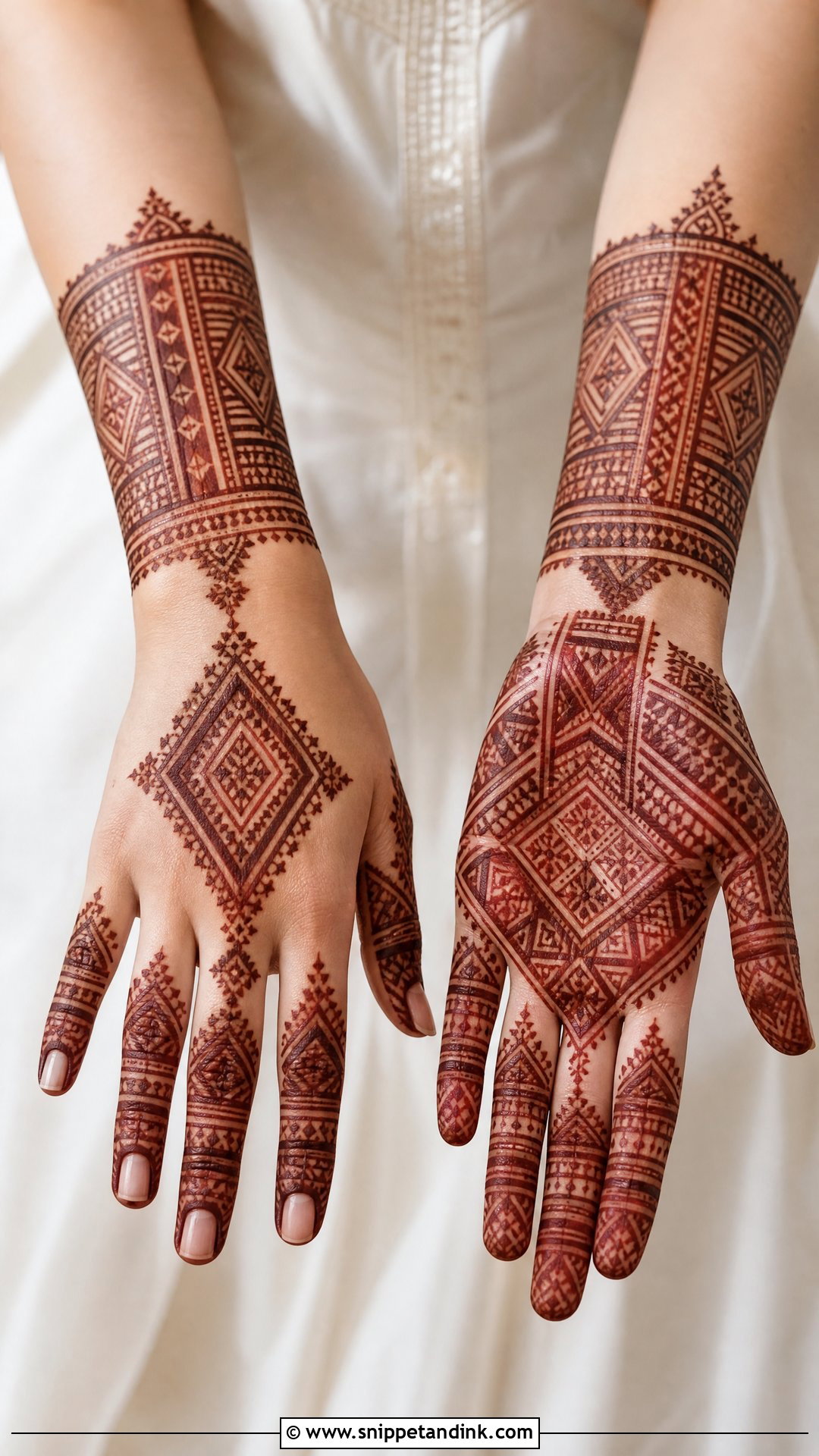 Bridal Moroccan Mehndi - Snippet and Ink - 25 Mehndi Bridal Look Ideas