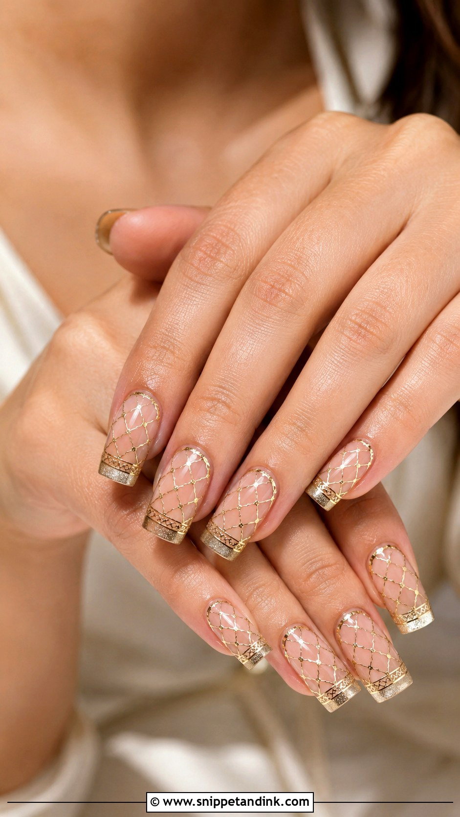 Bridal Nails With Jaali Design - Snippet and Ink - 30 Bridal Nail Art Indian Ideas