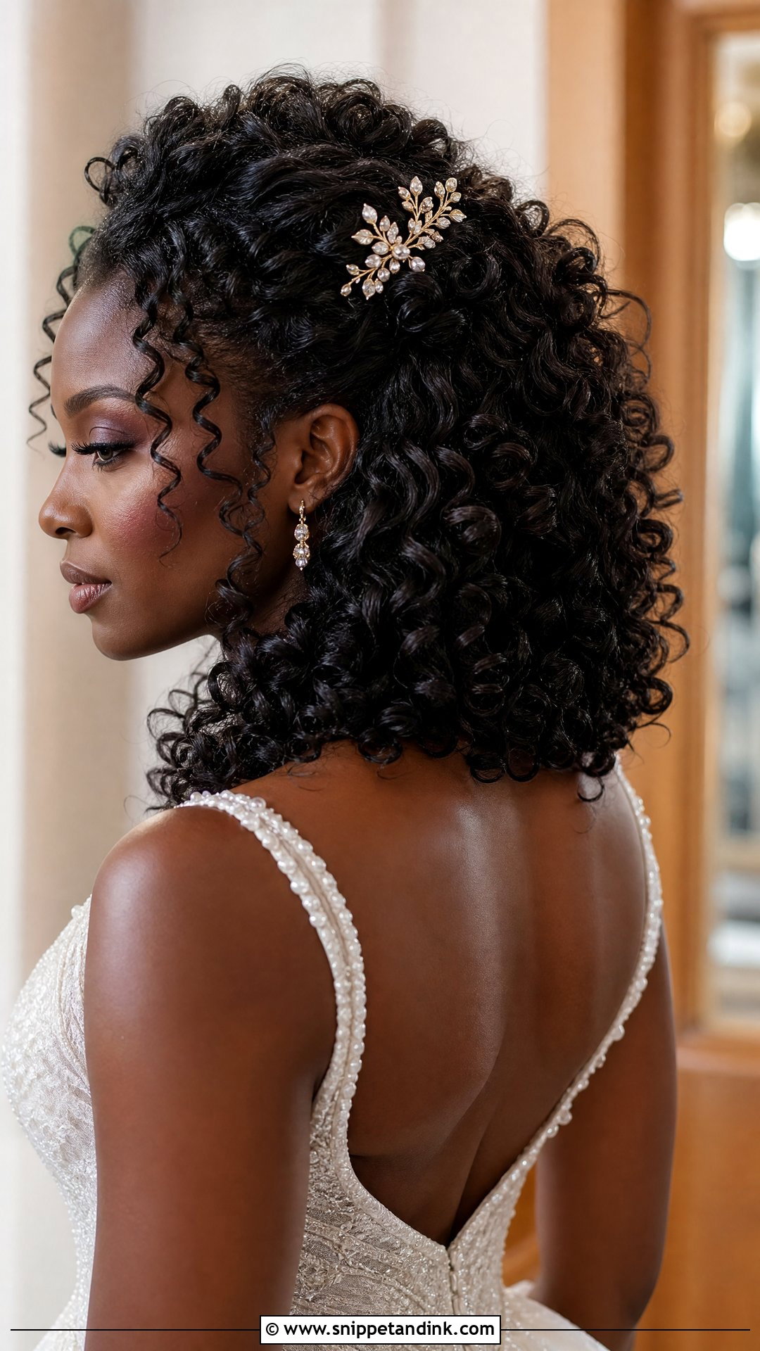 Bridal Natural Curls - Snippet and Ink - 15 Bride Hair Styling Ideas