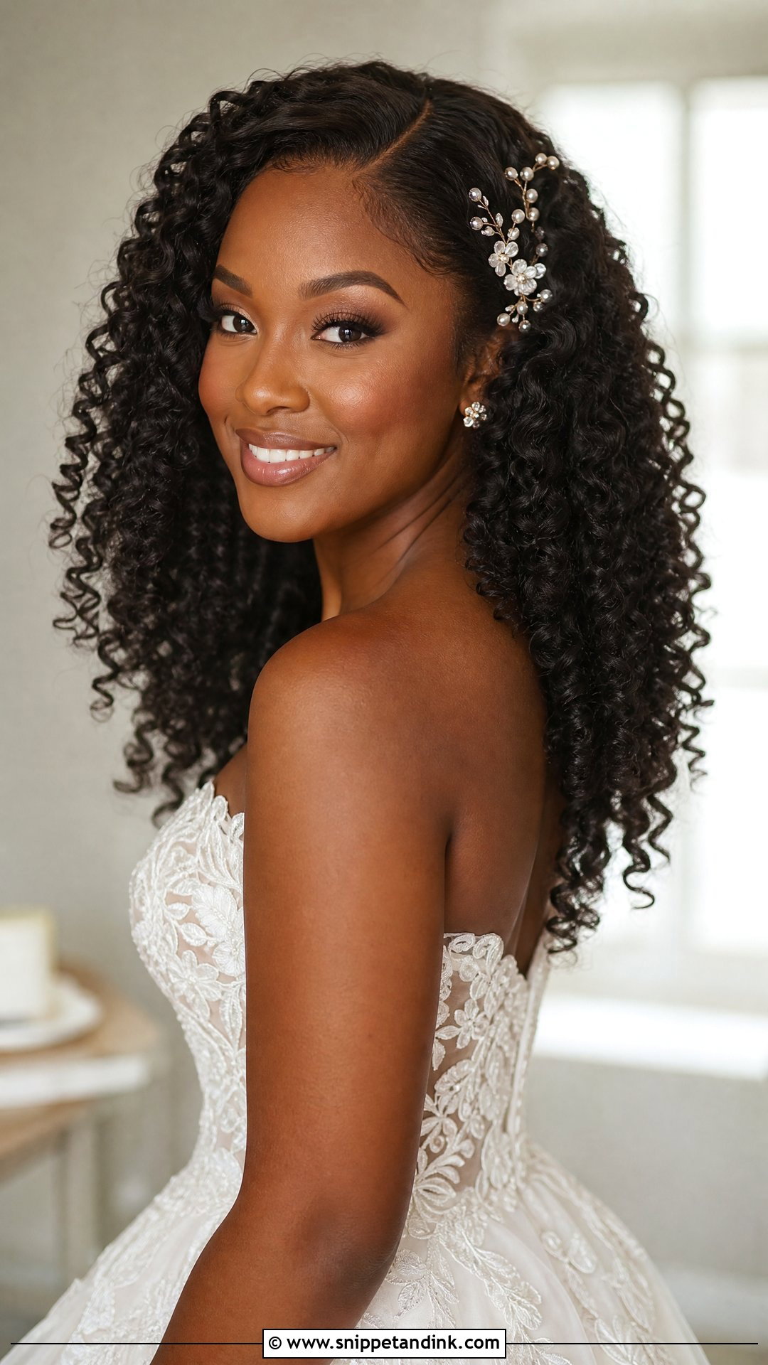 Bridal Natural Curls For Long Hair - Snippet and Ink - 15 Bridal Hairstyles for Long Hair All Down