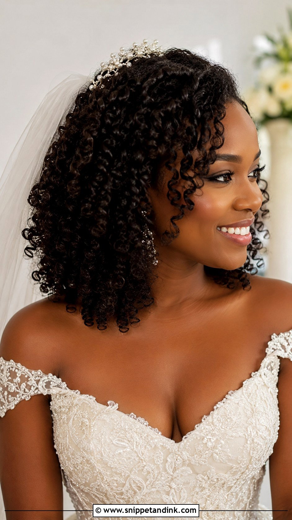 Bridal Natural Curls Hairstyle Video - Snippet and Ink - 20 Bridal Hairstyles Videos