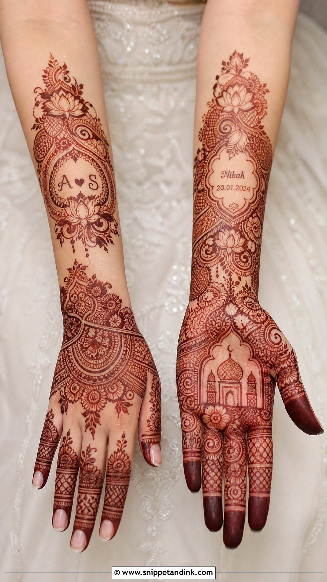 Bridal Nikah Mehndi Design - Snippet and Ink - 25 Nikah Mehndi Designs