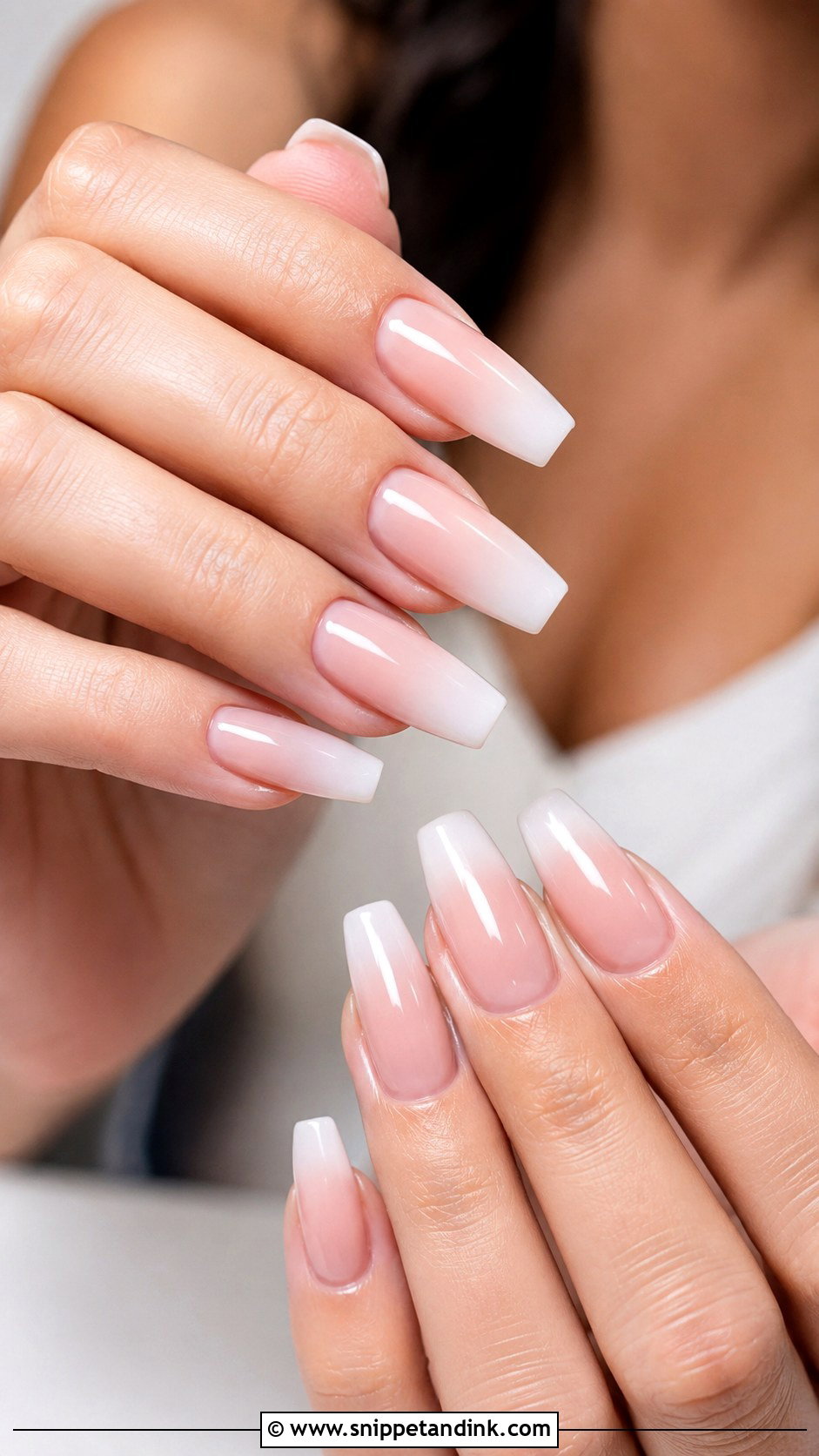 Bridal Ombre Gel Nails - Snippet and Ink - 20 Bridal Gel Nails Wedding Brides