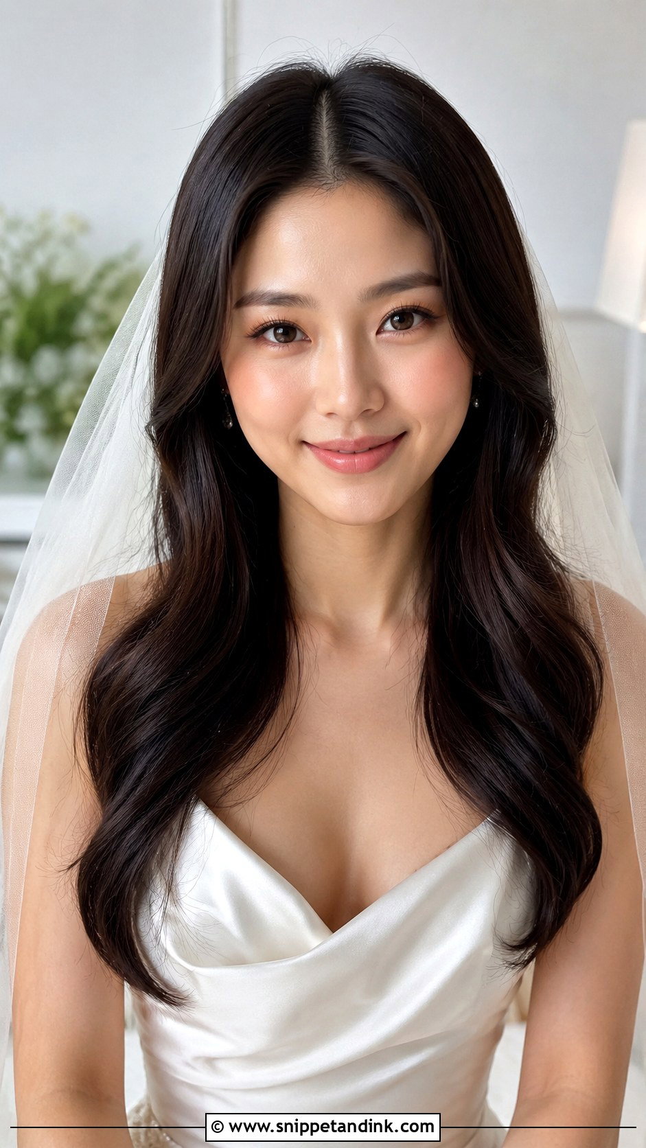Bridal Open Hair With Half Up Curls - Snippet and Ink - 15 Open Hair for Bride Ideas