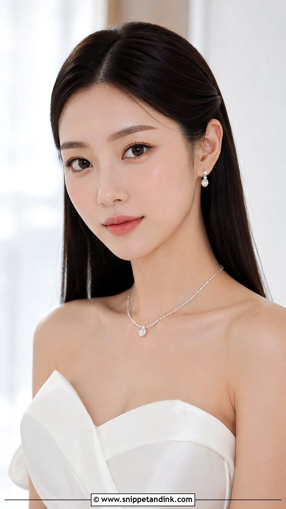 Bridal Open Hair With Straight Hair - Snippet and Ink - 15 Open Hair for Bride Ideas