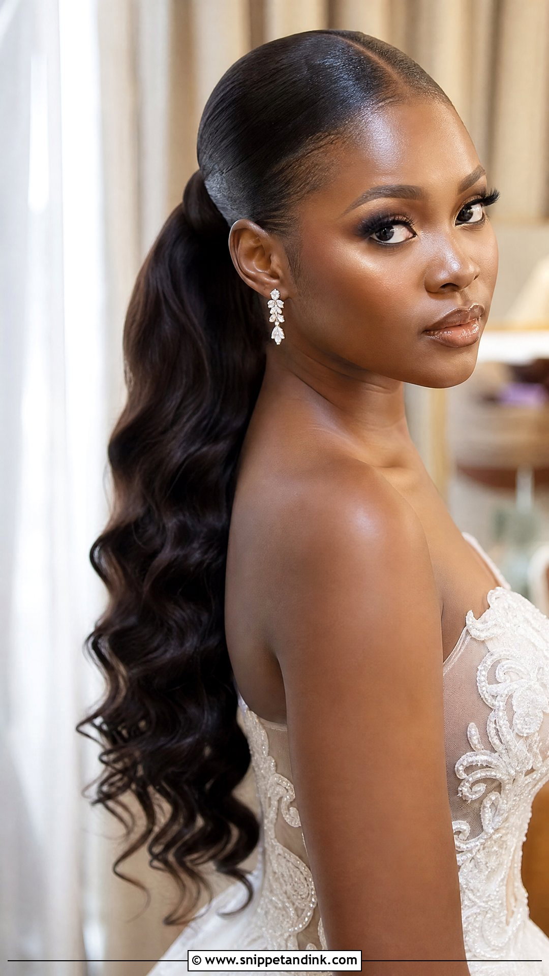 Bridal Packing Gel With Weave Ponytail - Snippet and Ink - 15 Bridal Packing Gel Hairstyle Ideas