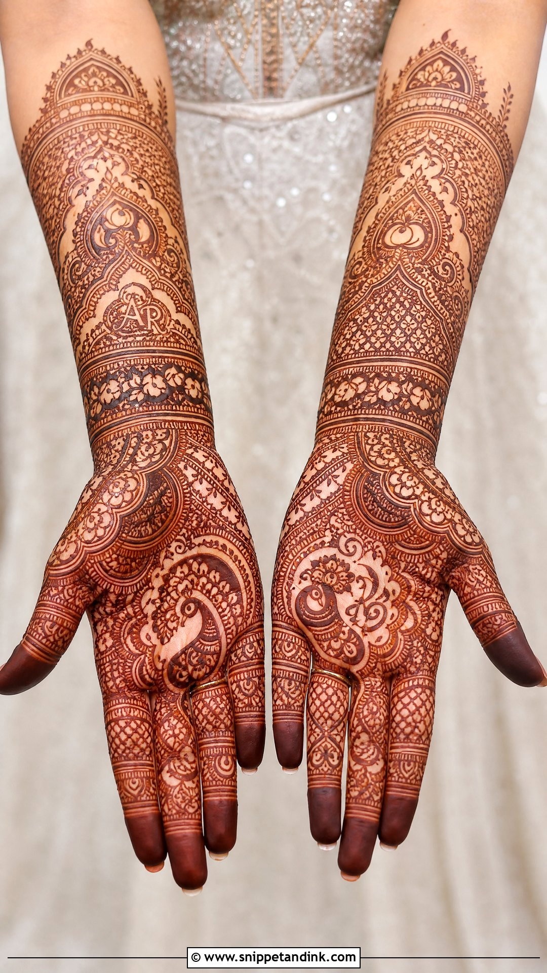 Bridal Palm Mehndi Design - Snippet and Ink - 35 Palm Mehndi Design Ideas