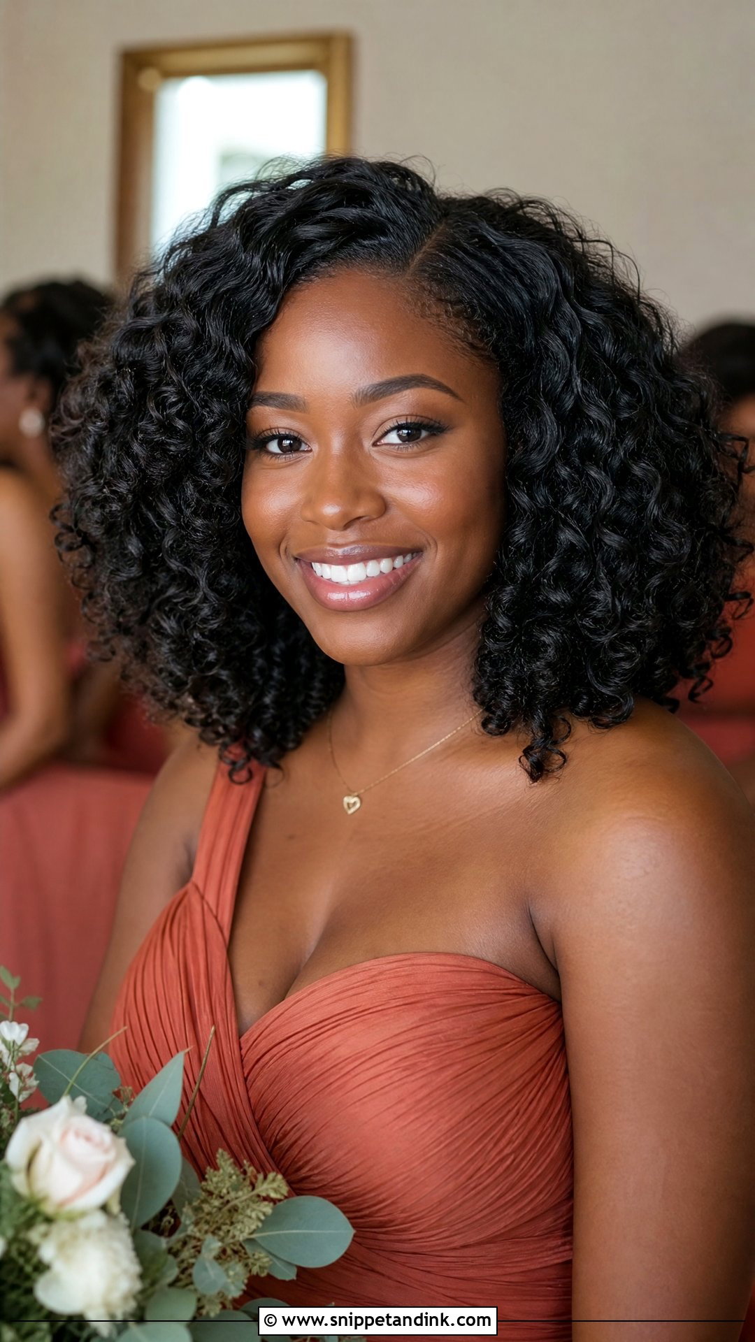 Bridal Party Natural Curls Down - Snippet and Ink - 15 Bridal Party Hair Down Ideas
