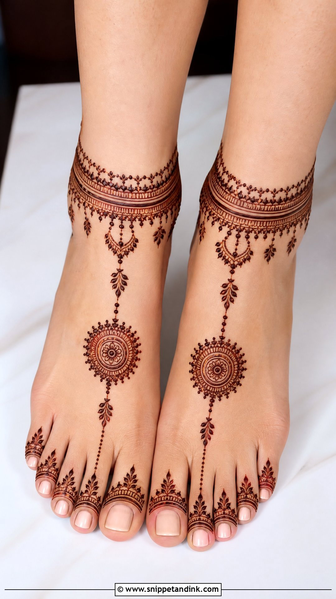 Bridal Payal Mehndi Design - Snippet and Ink - 20 Simple Indian Bridal Mehndi Leg Mehendi Design Ideas