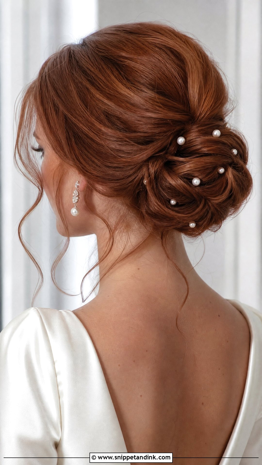 Bridal Pearl Bun - Snippet and Ink - 15 Ethereal Bridal Hair Ideas