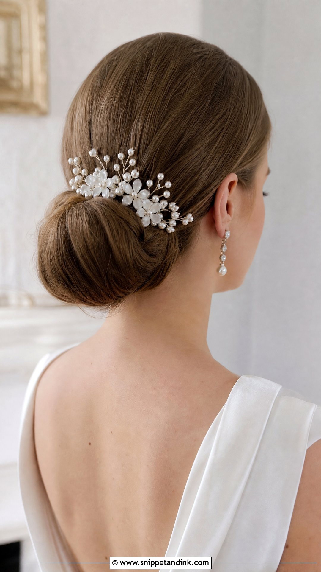 Bridal Pearl Flower Hairpiece - Snippet and Ink - 15 Floral Hair Accessories Brides