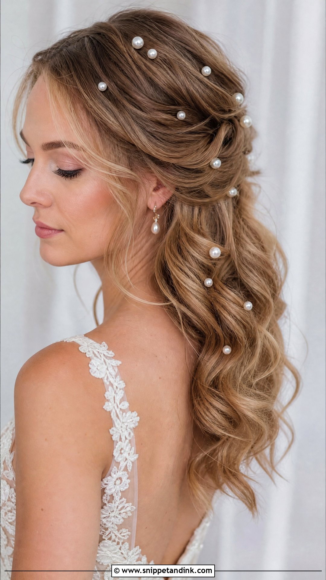 Bridal Pearl Hair - Snippet and Ink - 20 Trending Bridal Hairstyles 2025