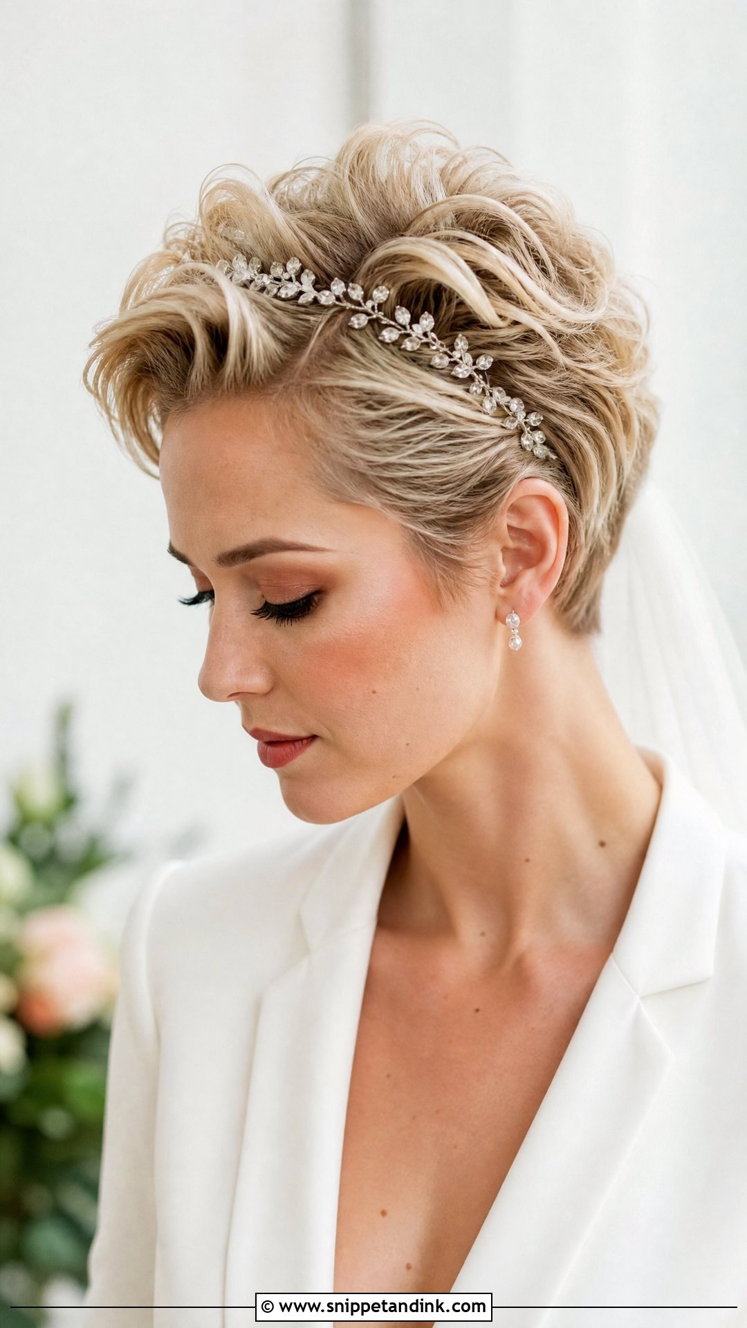 Bridal Pixie Updo For Short Hair - Snippet and Ink - 15 Bridal Hair Updo Short Hair Ideas