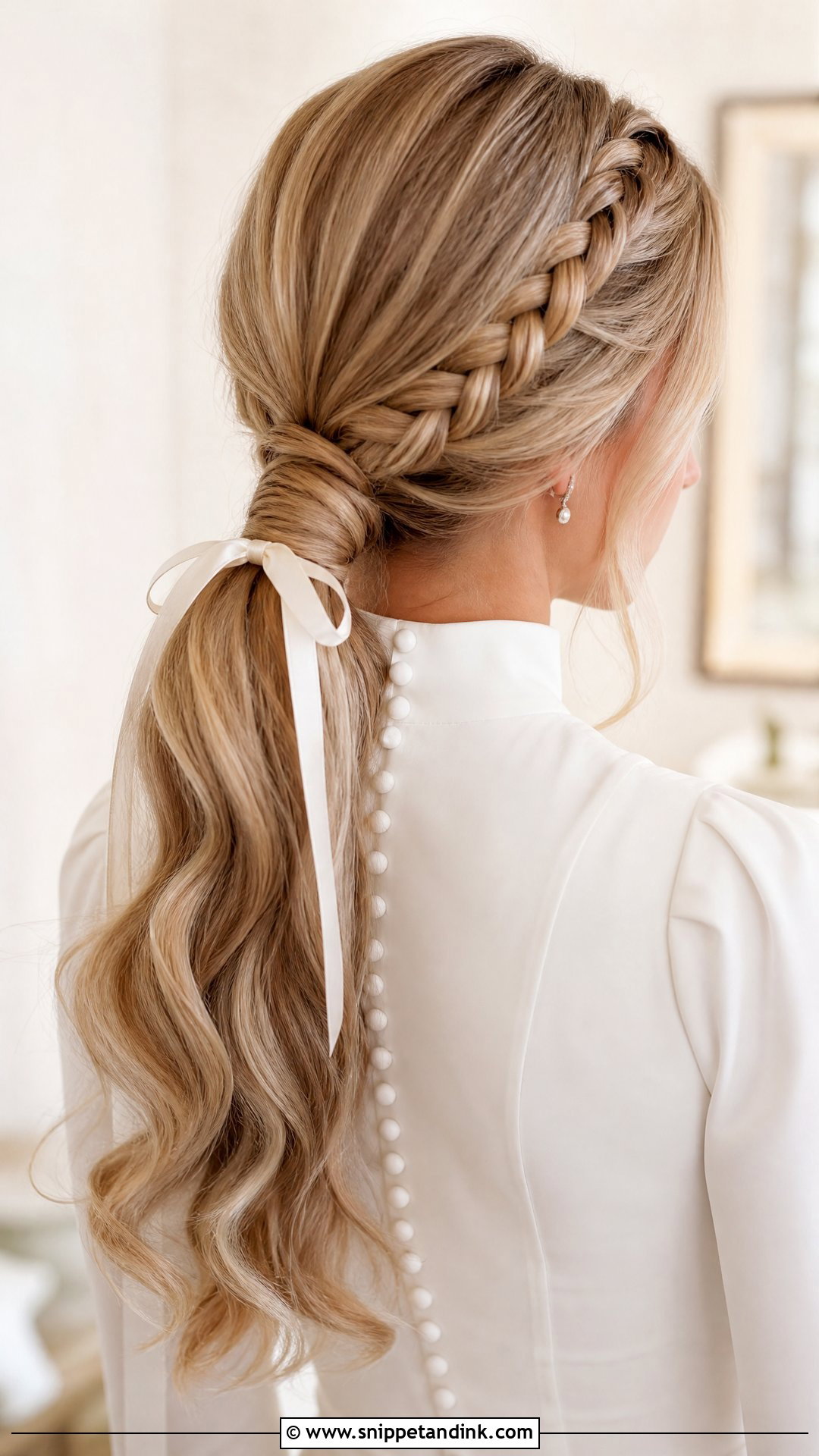 Bridal Plait Ponytail - Snippet and Ink - 15 Bridal Hair Plait Ideas