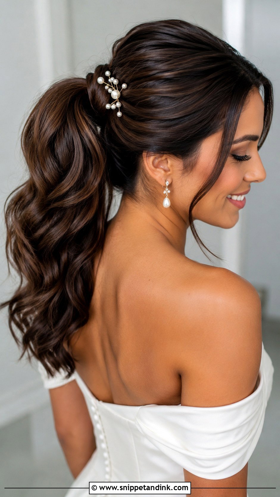 Bridal Ponytail - Snippet and Ink - 20 Hairstyles for a Bride