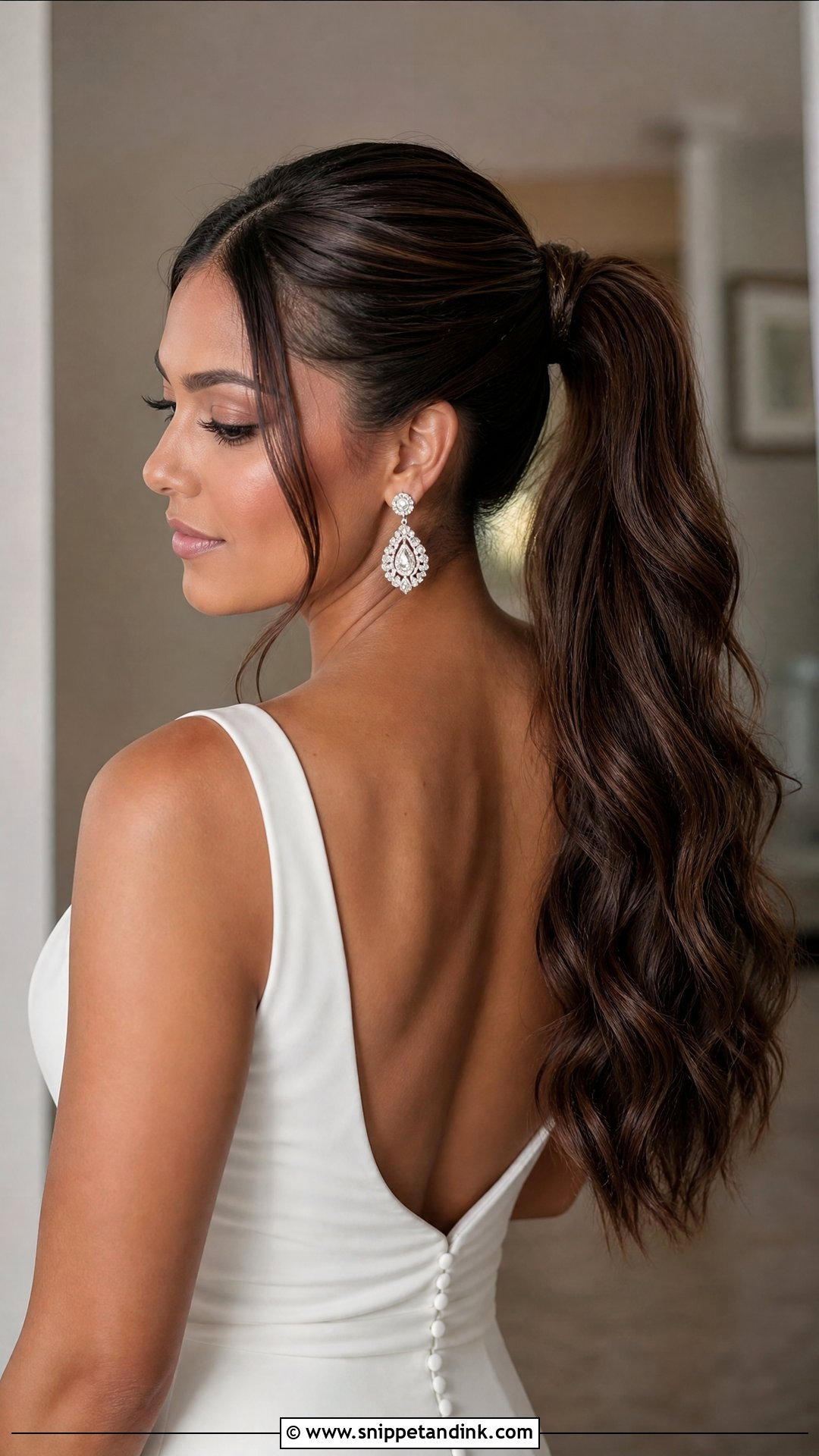 Bridal Ponytail - Snippet and Ink - 20 Timeless Wedding Hair Ideas