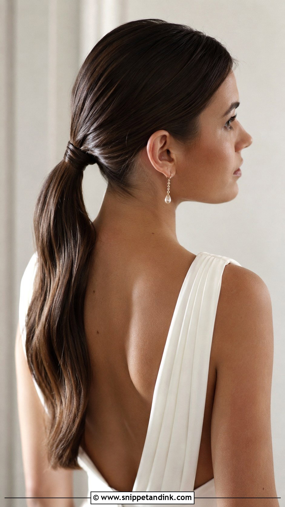 Bridal Ponytail - Snippet and Ink - 25 Elegant Wedding Hair Ideas