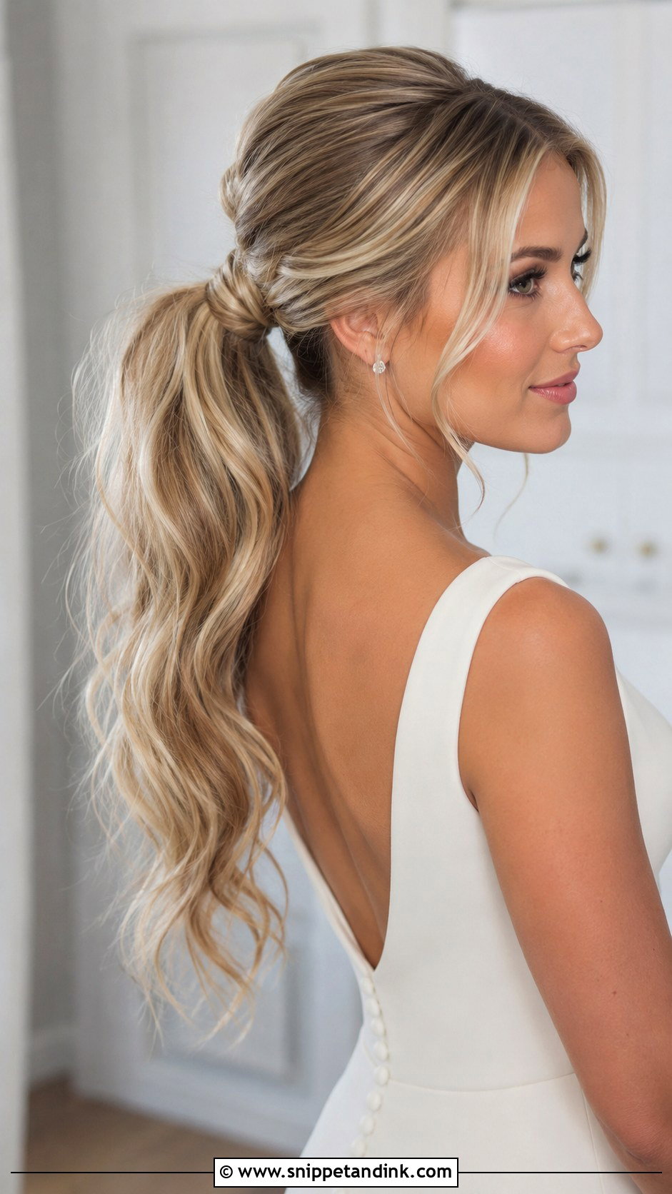 Bridal Ponytail - Snippet and Ink - 15 Hair Do for Bride Ideas