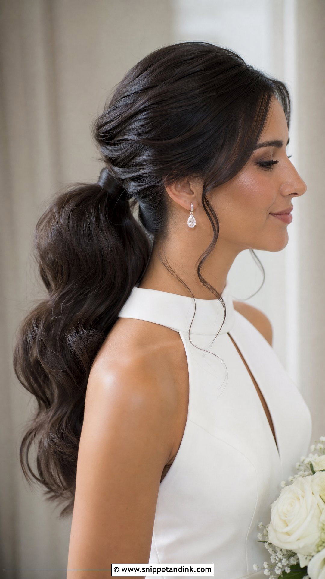 Bridal Ponytail For Long Face - Snippet and Ink - 15 Bridal Hairstyles for Long Face