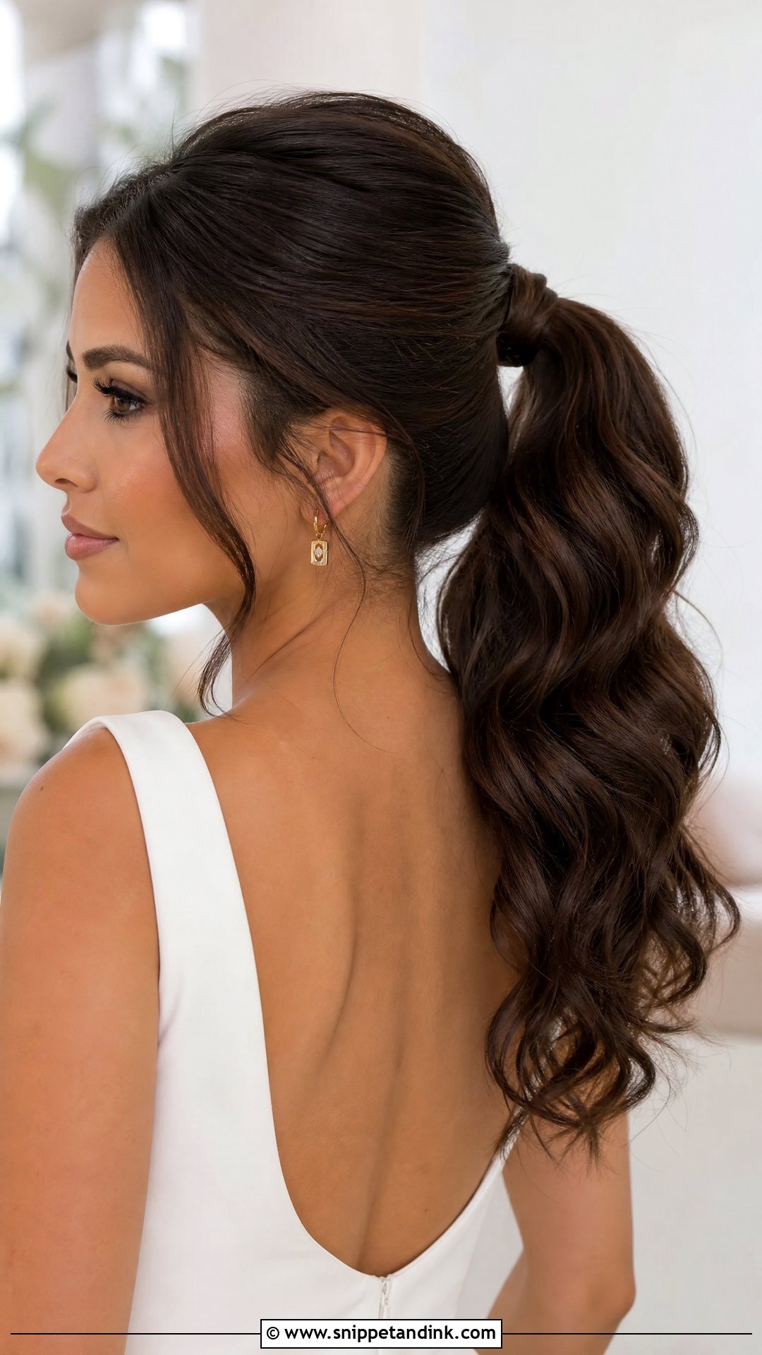 Bridal Ponytail For Medium Hair - Snippet and Ink - 15 Bridal Hairstyles for Medium Hair