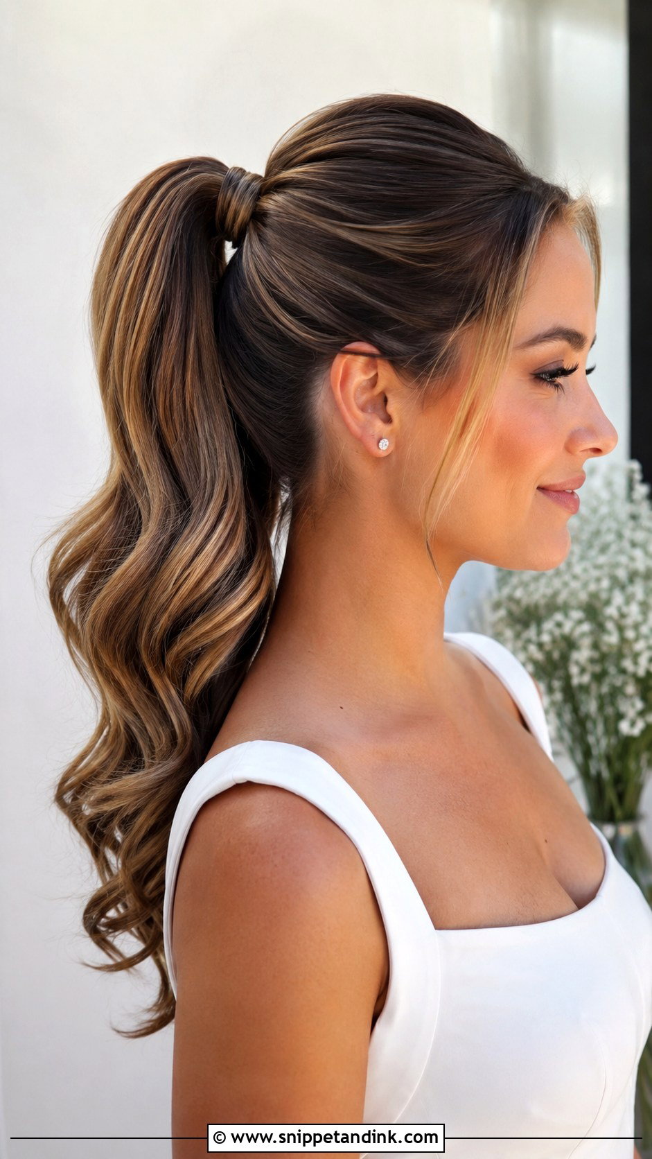 Bridal Ponytail Hair Extensions - Snippet and Ink - 20 Bridal Hair Extensions