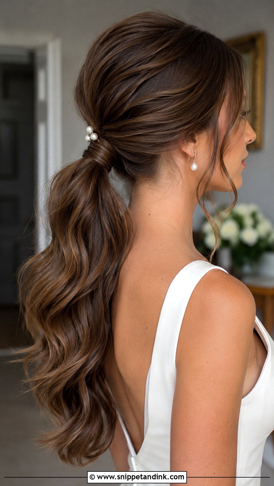 Bridal Ponytail Hairstyle - Snippet and Ink - 15 Romantic Bridal Hairstyles